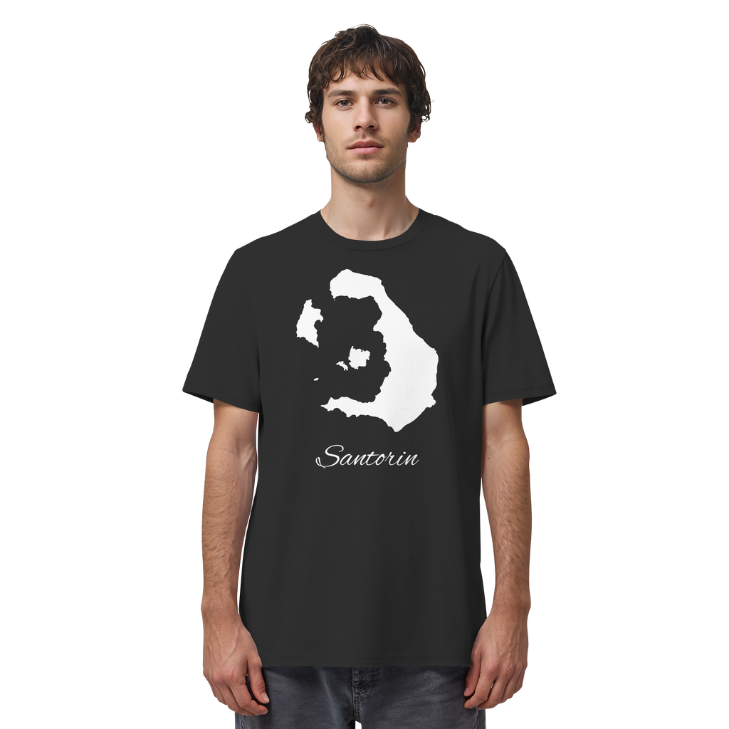 Santorin Silhouette Griechenland - Organic Shirt