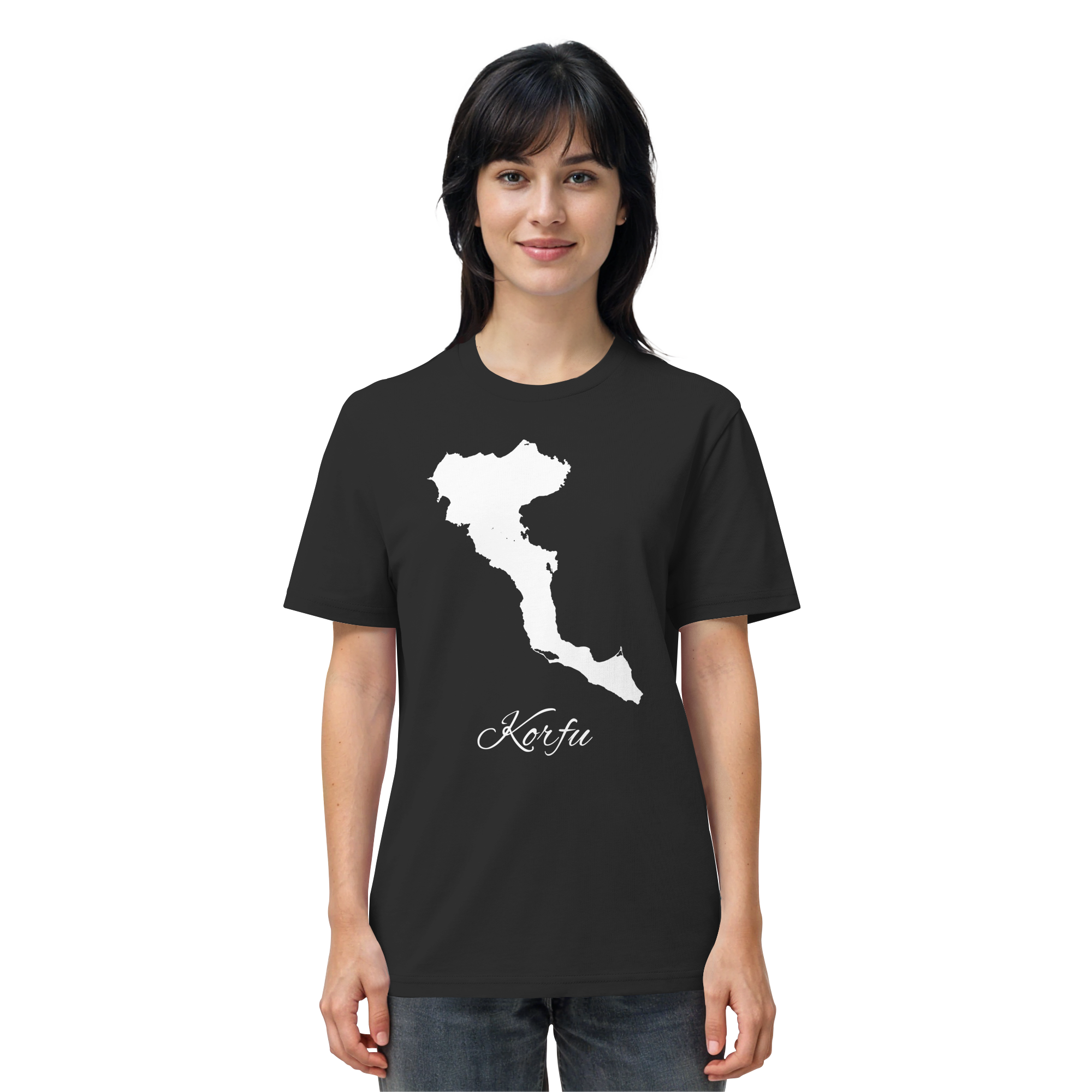 Korfu Silhouette Griechenland - Organic Shirt