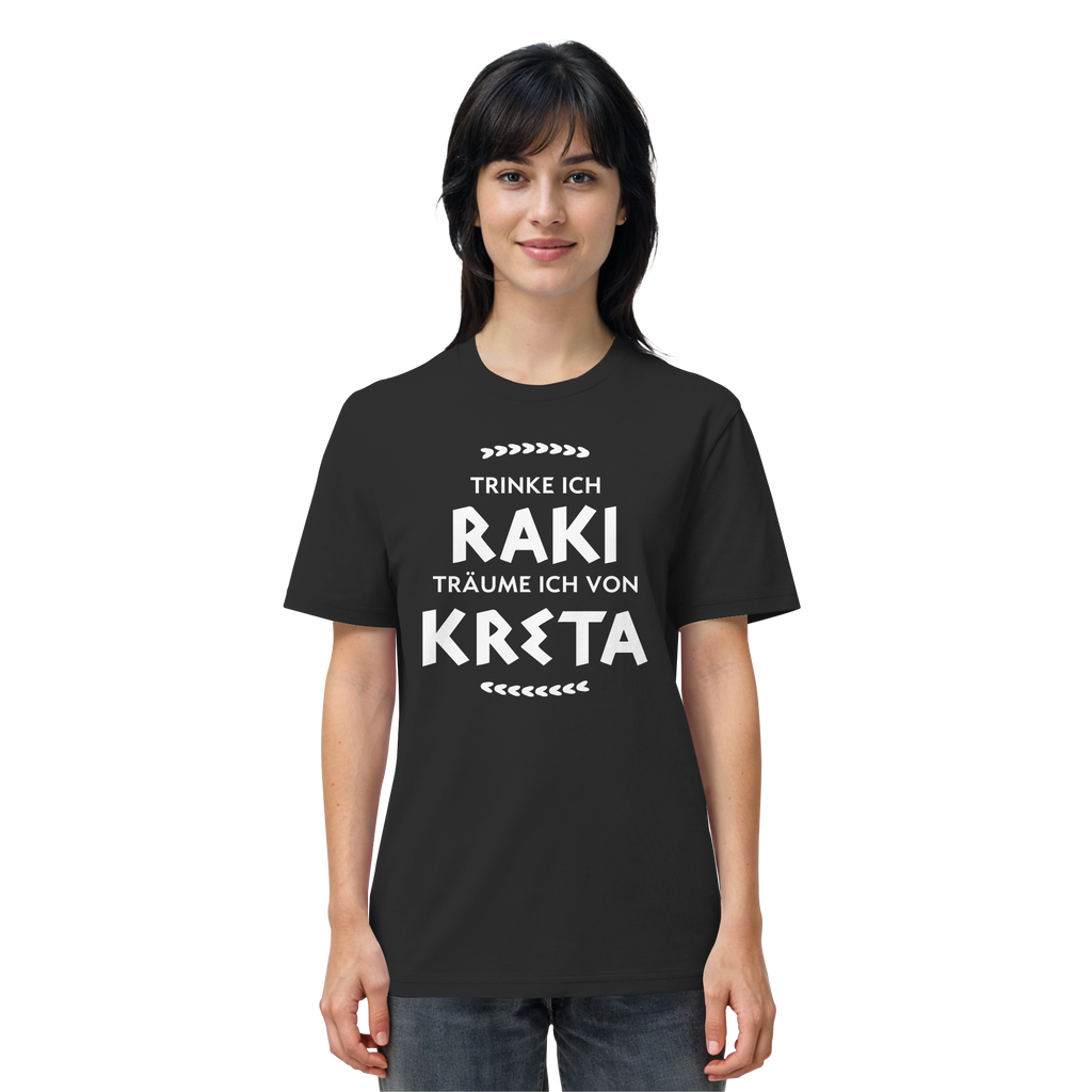 Trinke ich Raki träume ich von Kreta - Organic Shirt