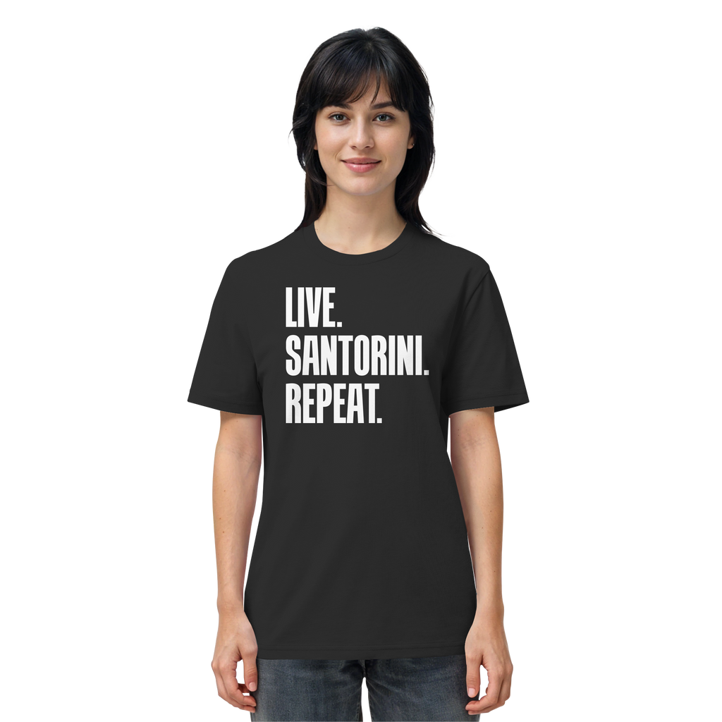 LIVE. SANTORINI. REPEAT. - Organic Shirt
