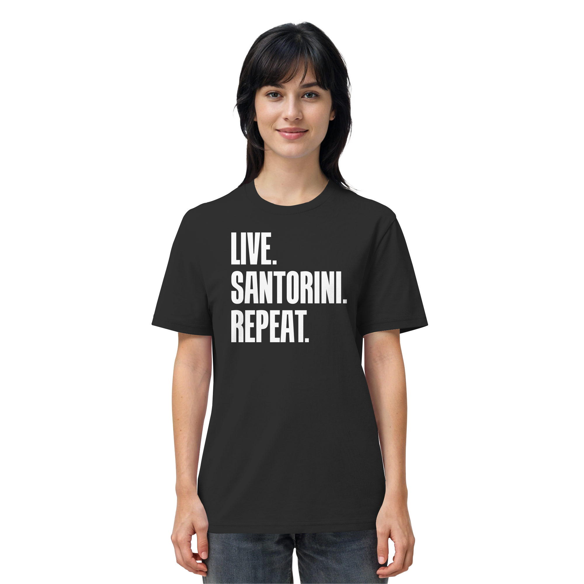 LIVE. SANTORINI. REPEAT. - Organic Shirt