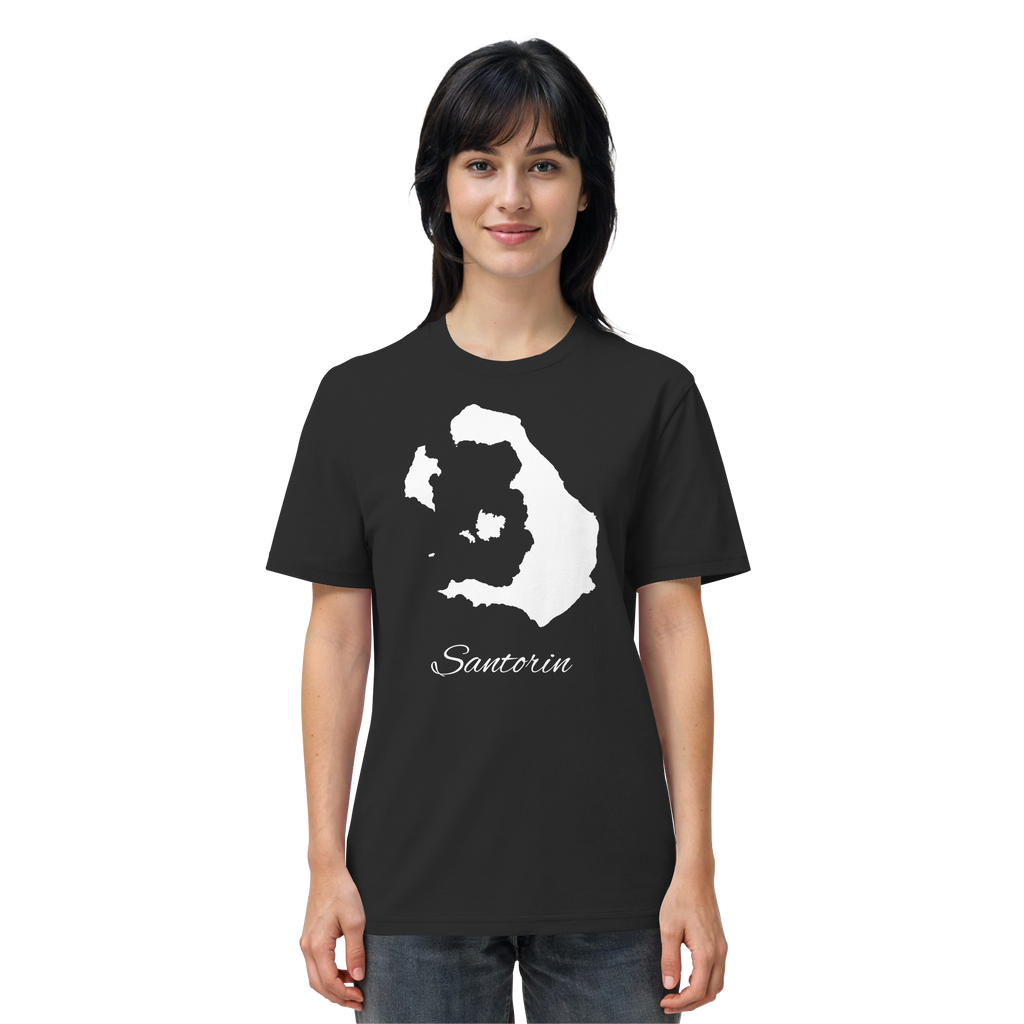 Santorin Silhouette Griechenland - Organic Shirt