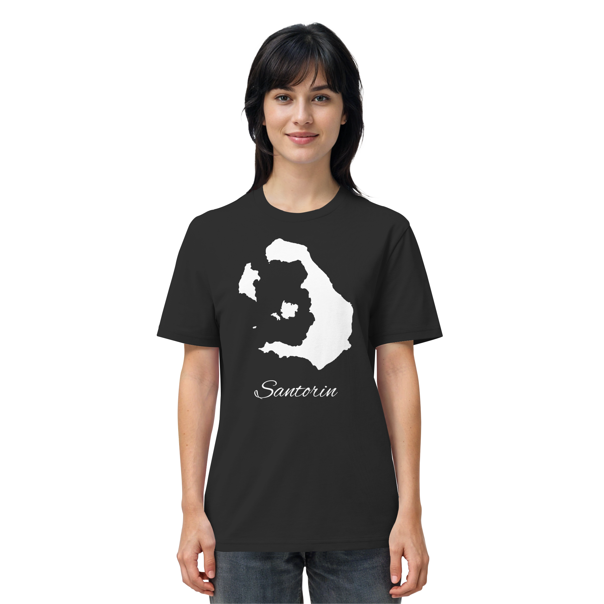 Santorin Silhouette Griechenland - Organic Shirt