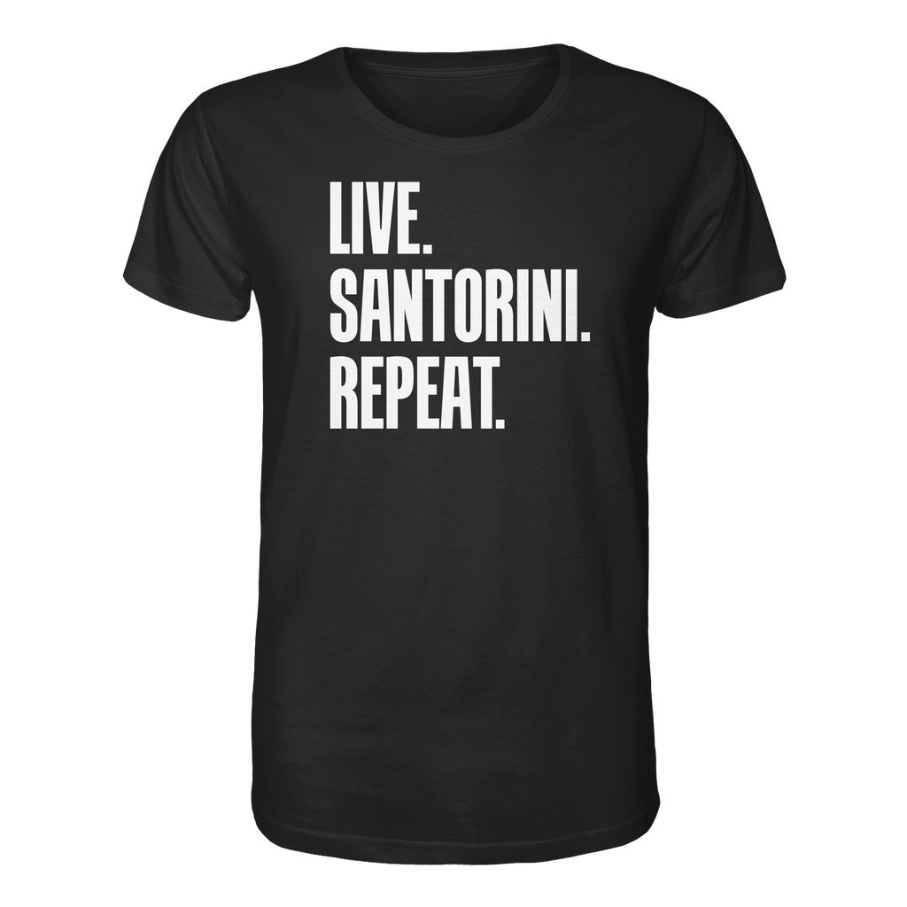 LIVE. SANTORINI. REPEAT. - Organic Shirt