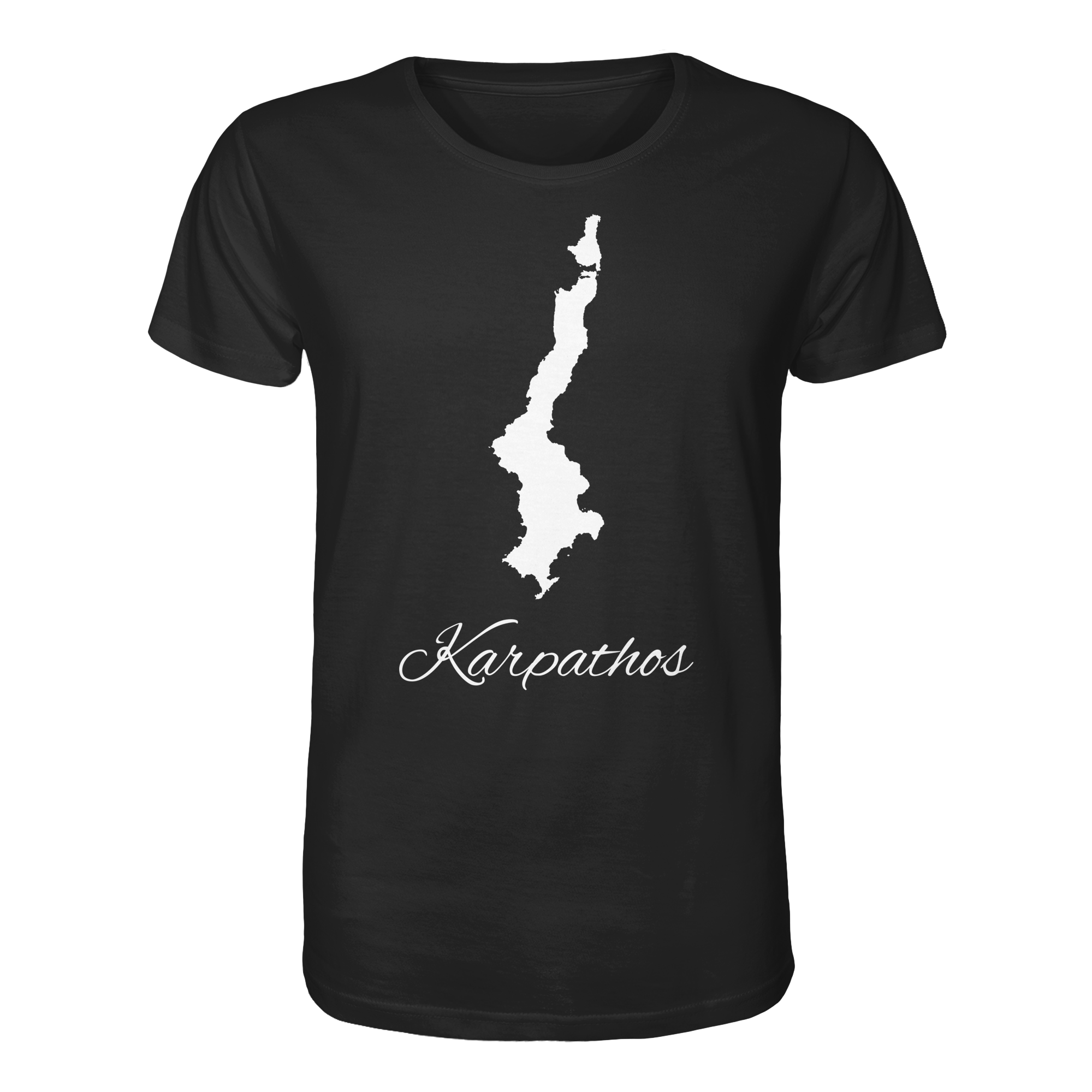 Karpathos Silhouette Griechenland - Organic Shirt