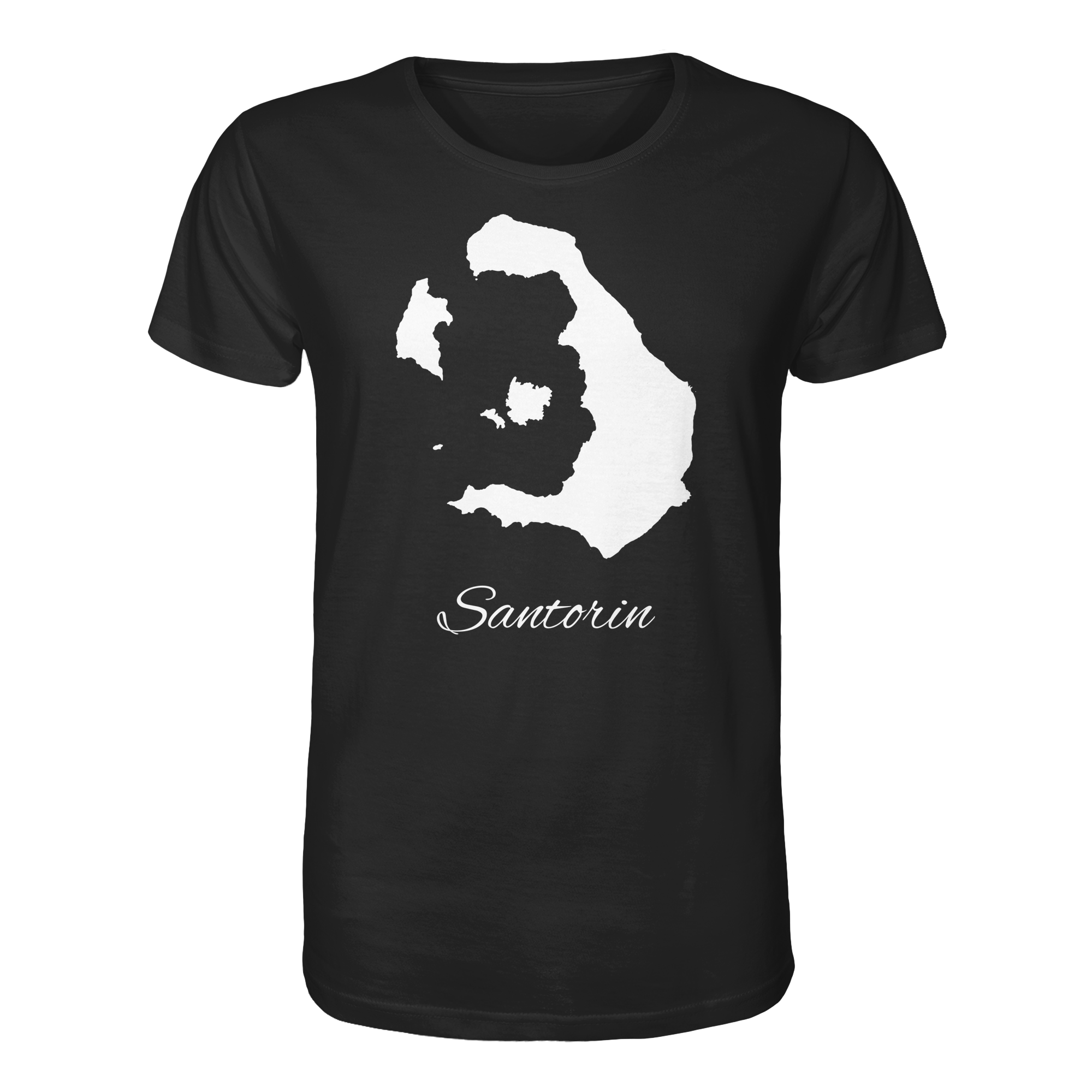 Santorin Silhouette Griechenland - Organic Shirt
