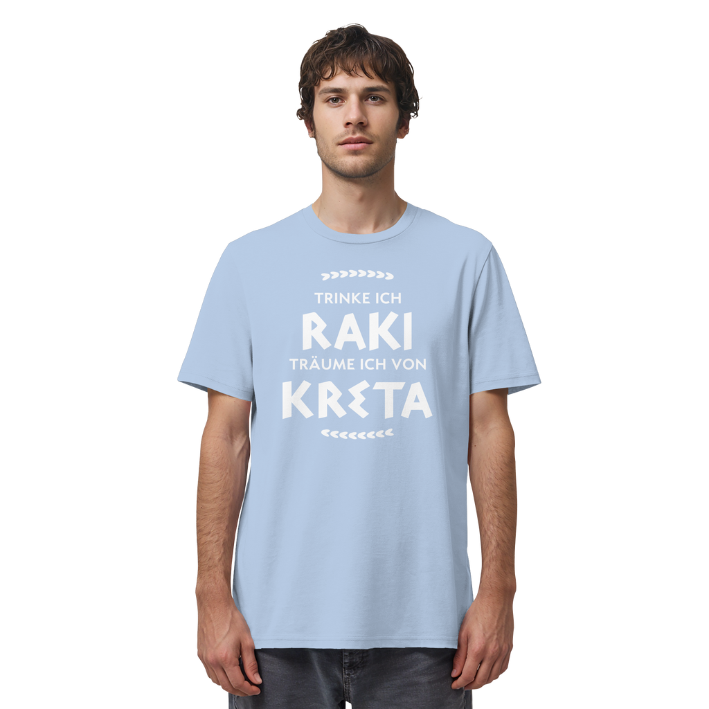 Trinke ich Raki träume ich von Kreta - Organic Shirt