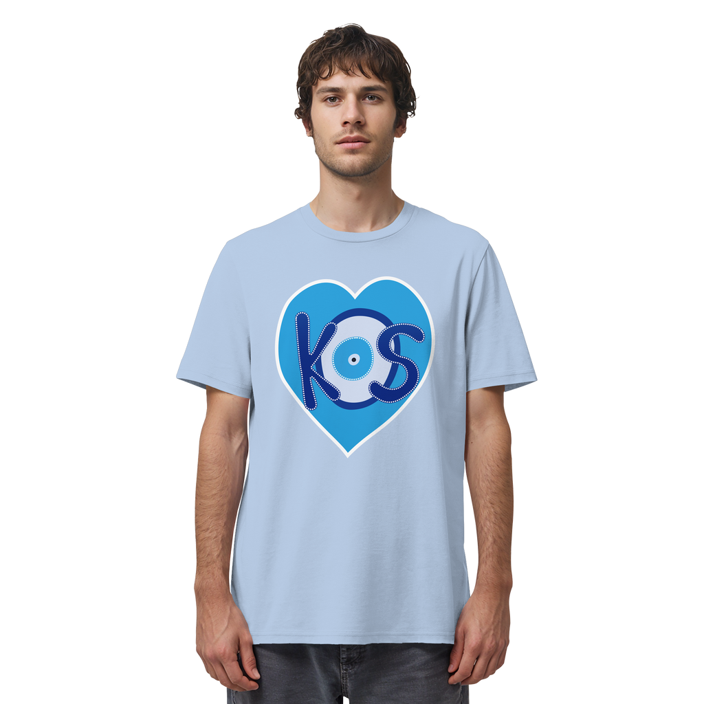 Kos - Blaues Herz - Organic Shirt
