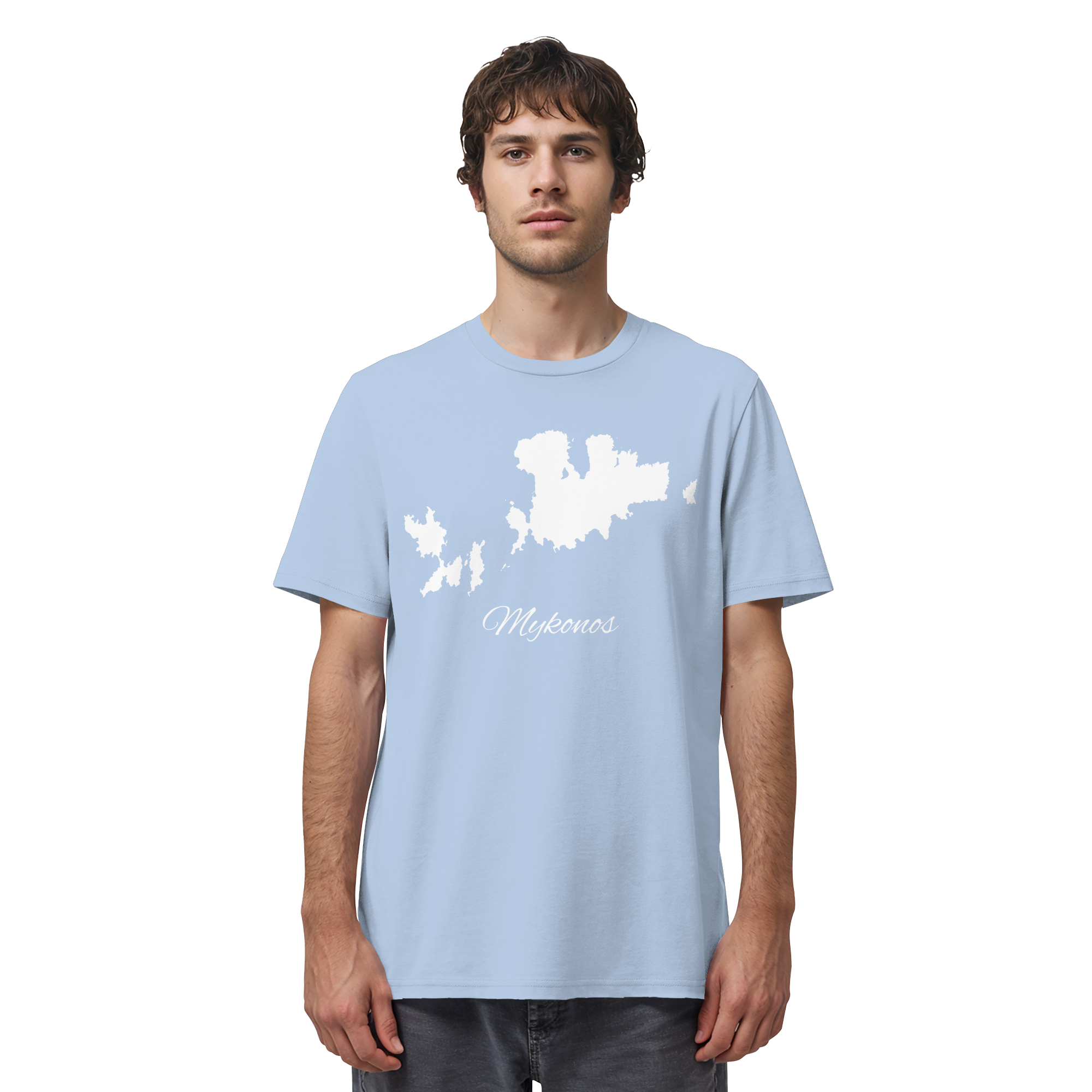 Mykonos Silhouette Griechenland - Organic Shirt