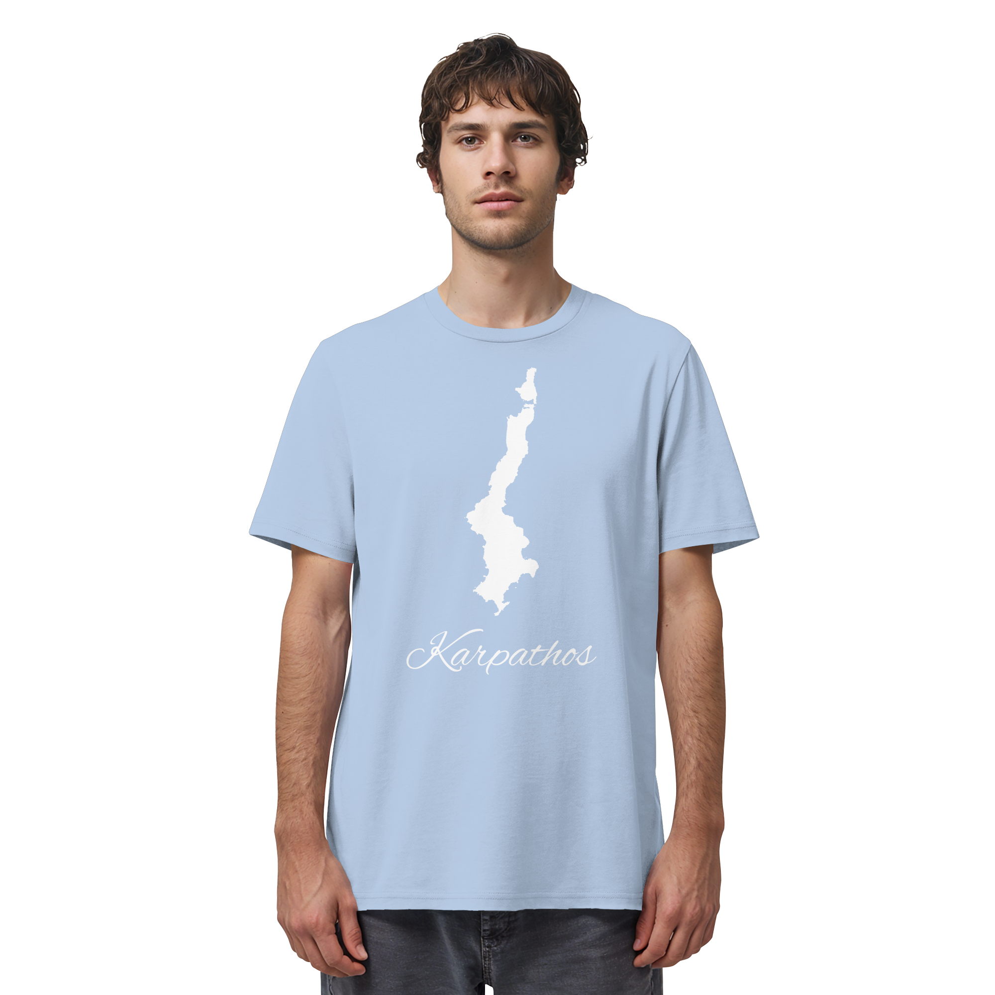 Karpathos Silhouette Griechenland - Organic Shirt
