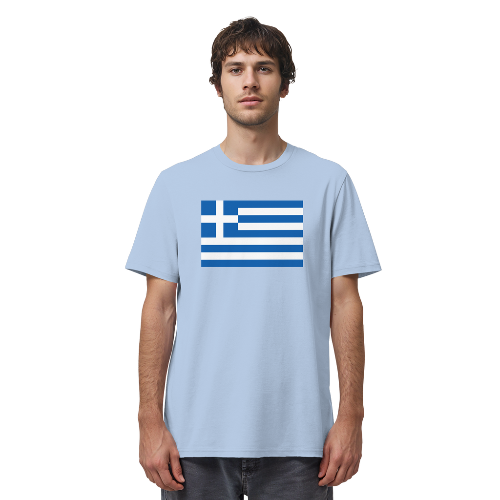 Griechenland Flagge - Organic Shirt