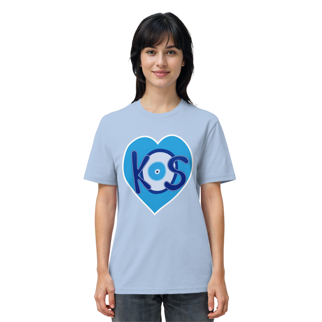 Kos - Blaues Herz - Organic Shirt