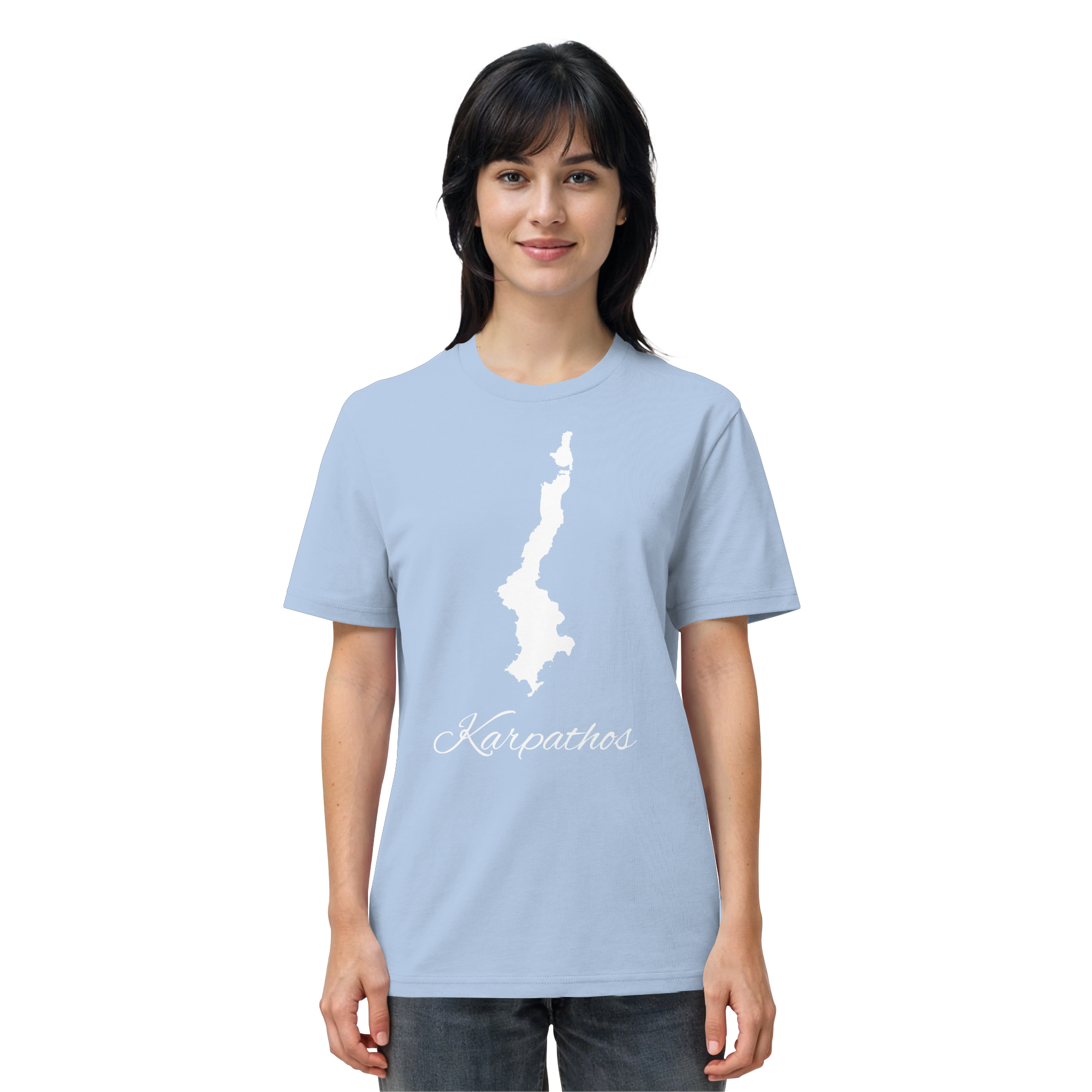 Karpathos Silhouette Griechenland - Organic Shirt