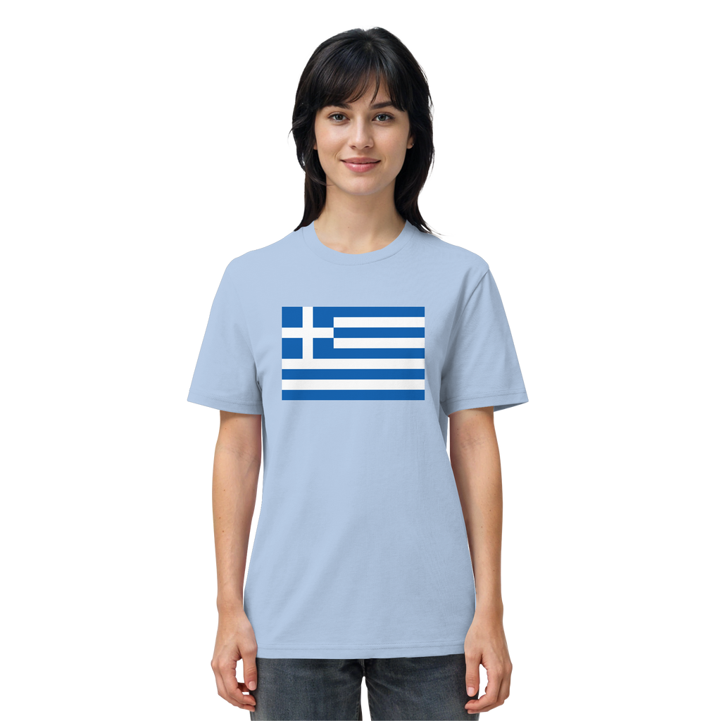 Griechenland Flagge - Organic Shirt