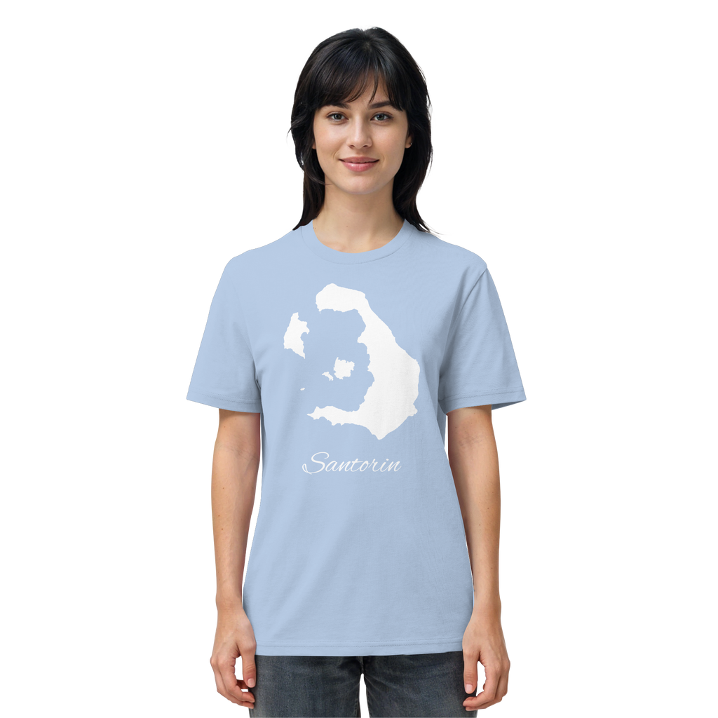 Santorin Silhouette Griechenland - Organic Shirt
