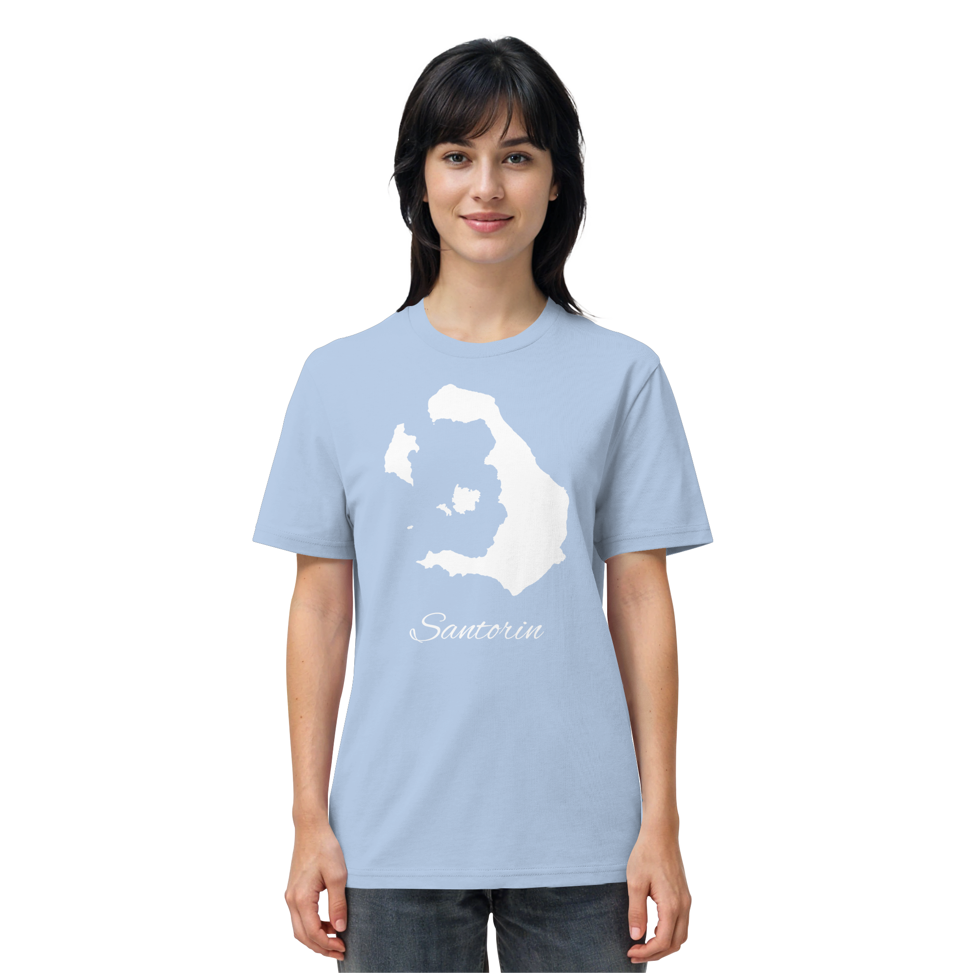 Santorin Silhouette Griechenland - Organic Shirt