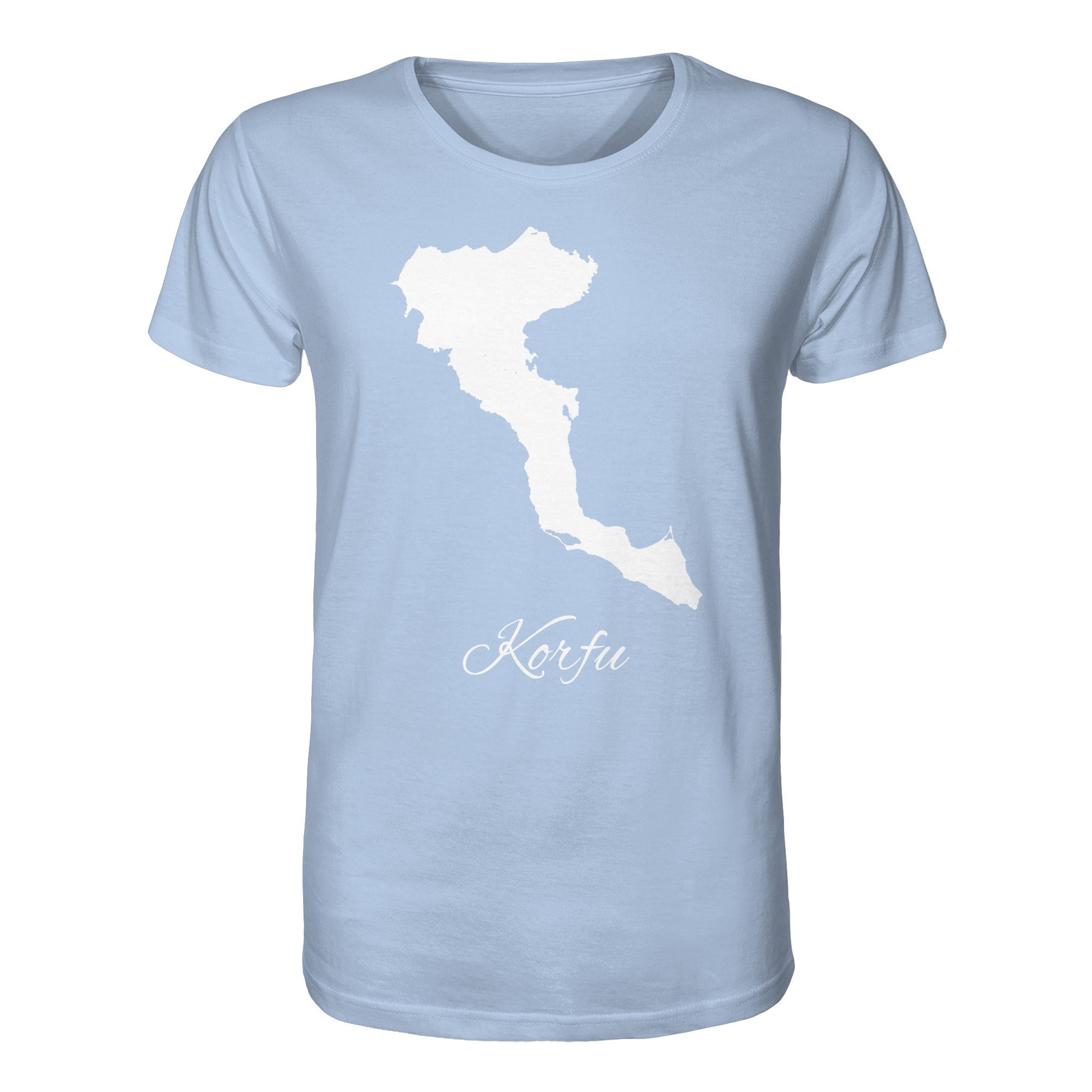 Korfu Silhouette Griechenland - Organic Shirt