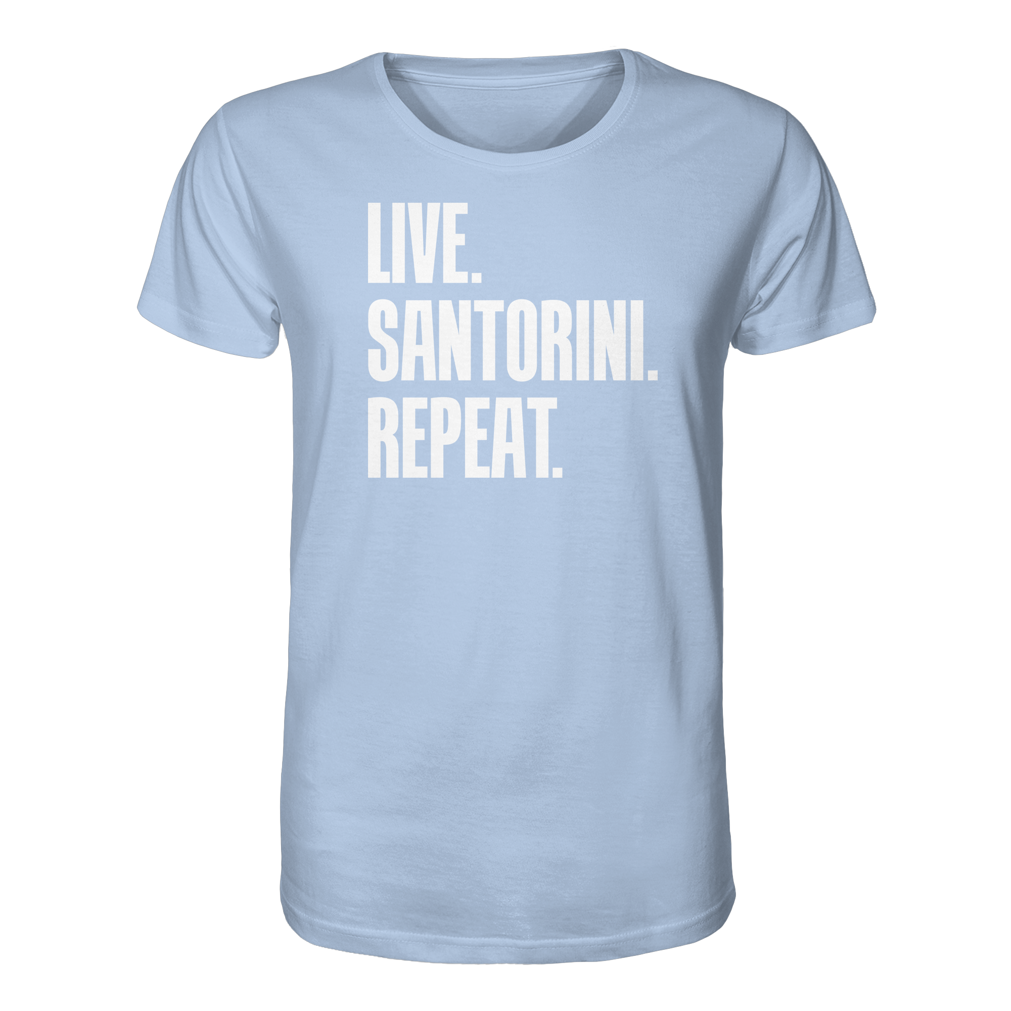 LIVE. SANTORINI. REPEAT. - Organic Shirt