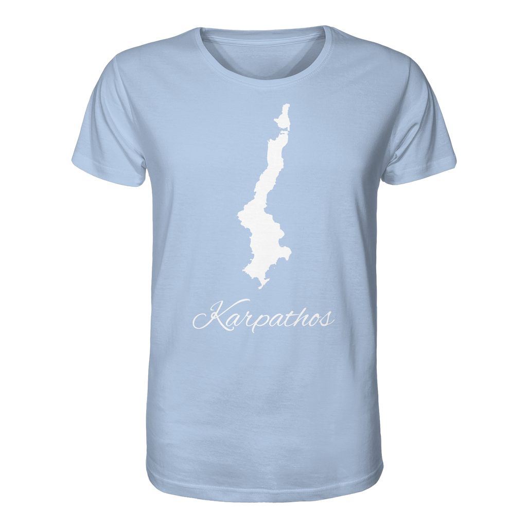 Karpathos Silhouette Griechenland - Organic Shirt