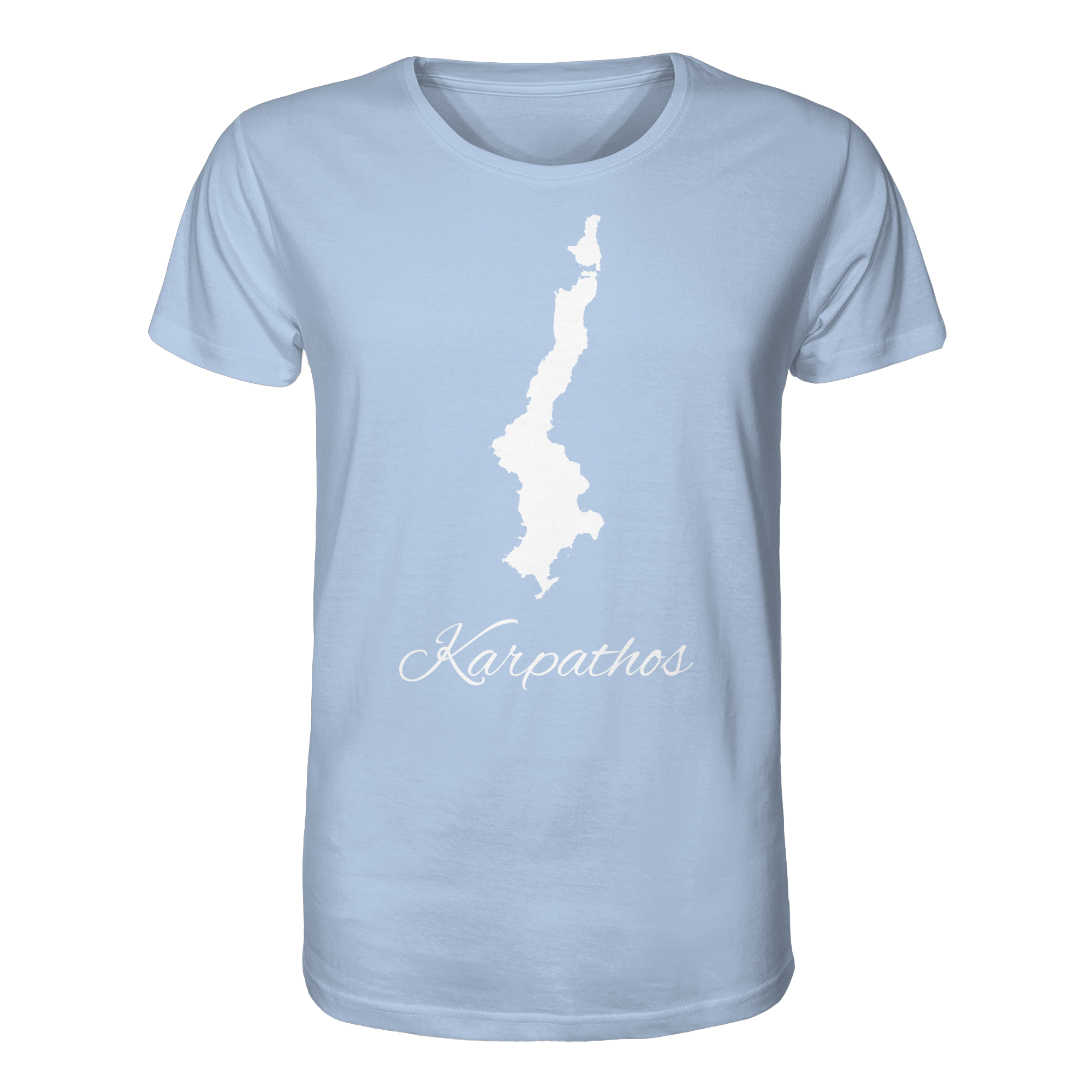 Karpathos Silhouette Griechenland - Organic Shirt