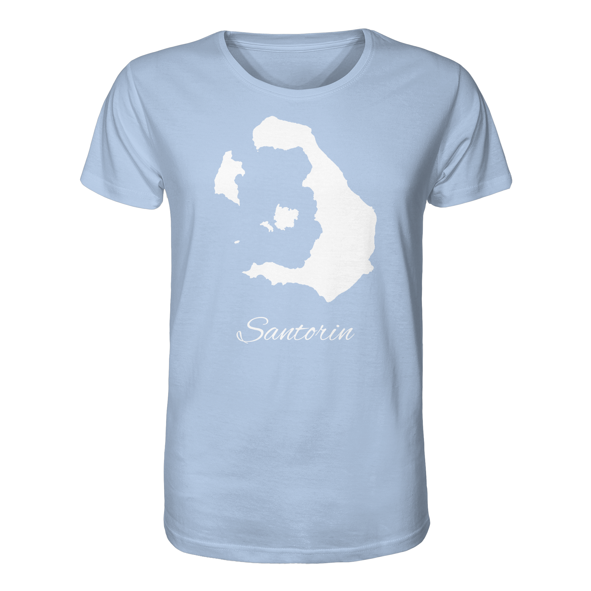 Santorin Silhouette Griechenland - Organic Shirt