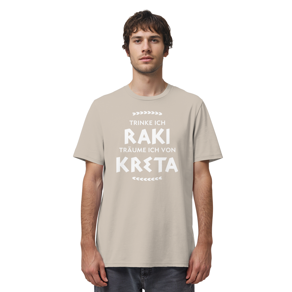Trinke ich Raki träume ich von Kreta - Organic Shirt