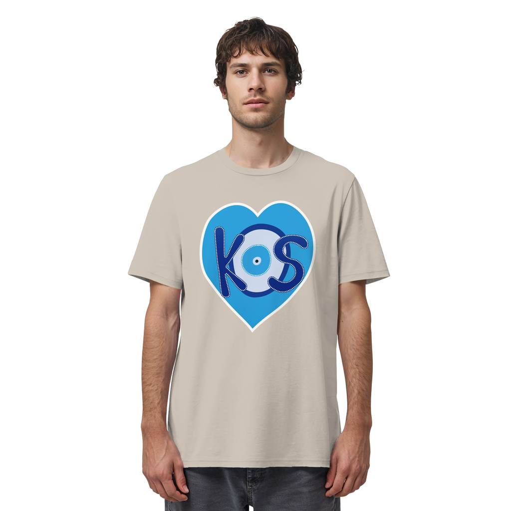 Kos - Blaues Herz - Organic Shirt