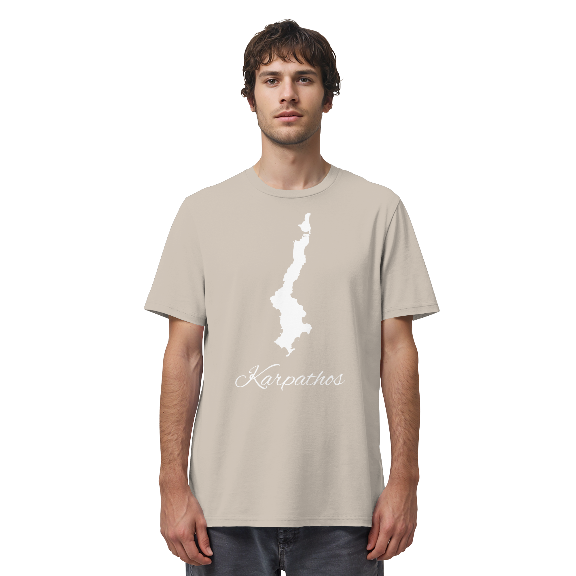 Karpathos Silhouette Griechenland - Organic Shirt
