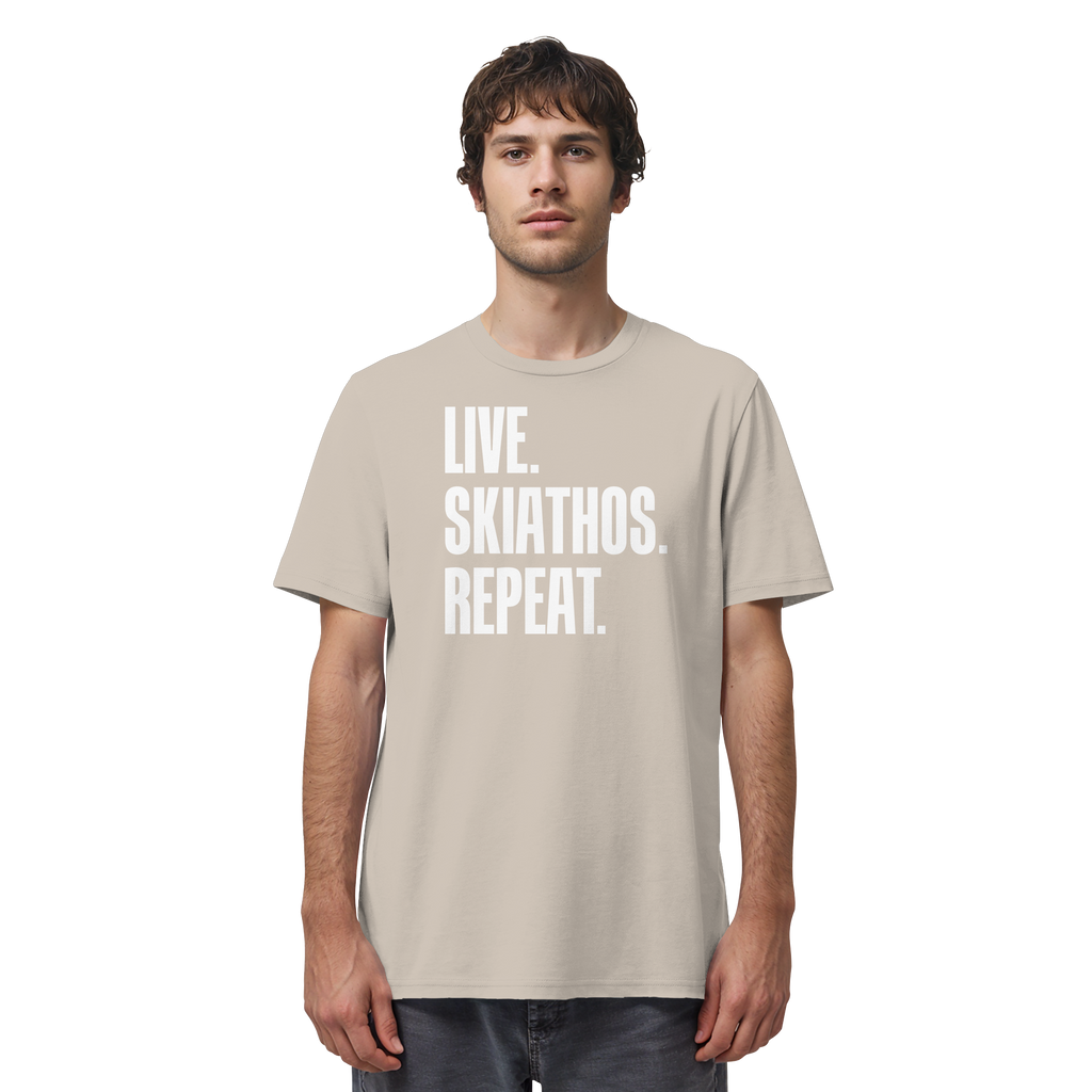 LIVE. SKIATHOS. REPEAT. - Organic Shirt