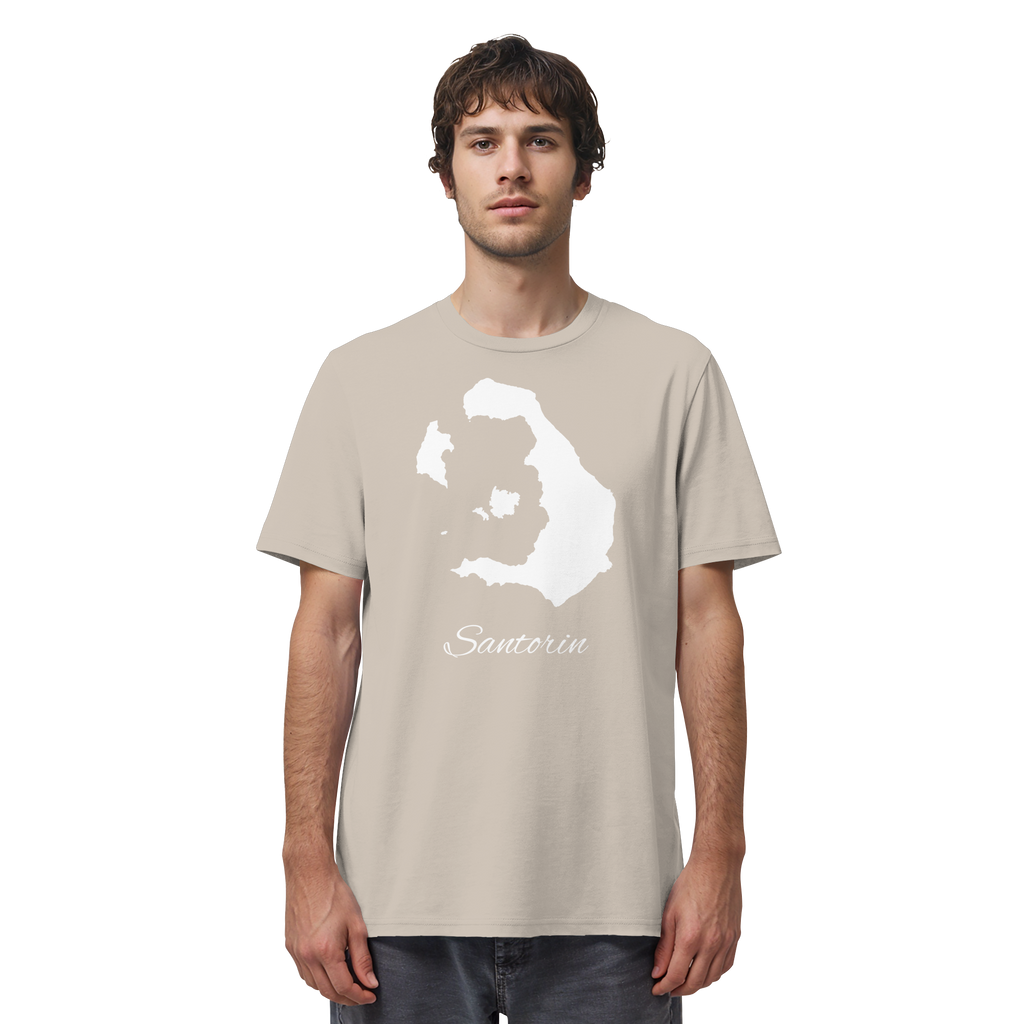 Santorin Silhouette Griechenland - Organic Shirt