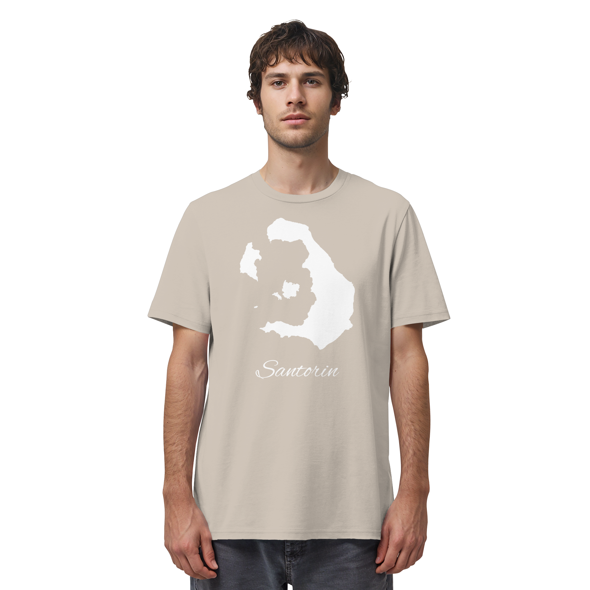 Santorin Silhouette Griechenland - Organic Shirt