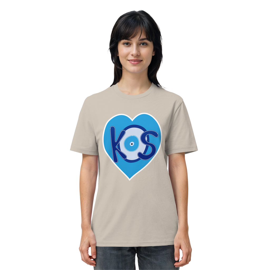 Kos - Blaues Herz - Organic Shirt