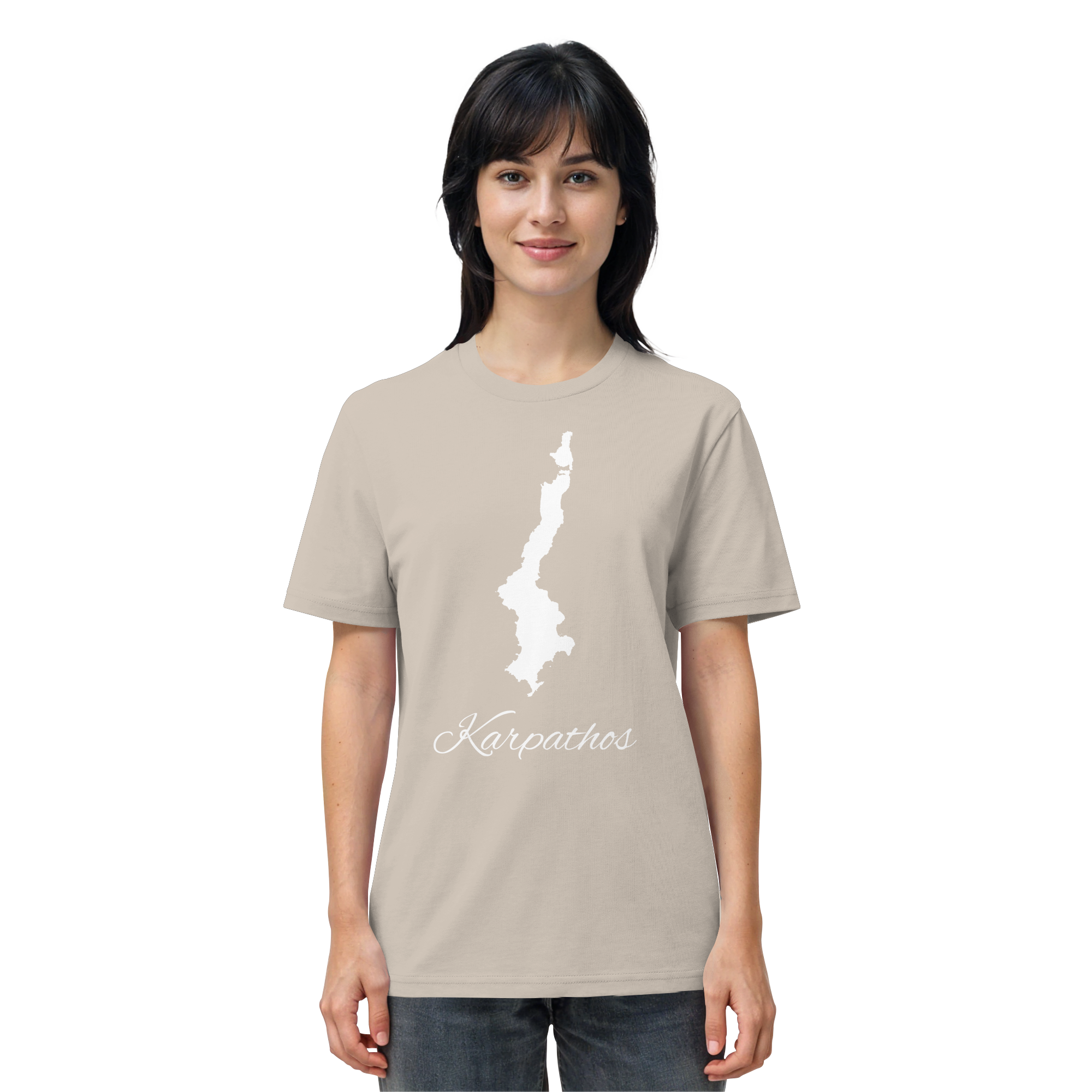 Karpathos Silhouette Griechenland - Organic Shirt