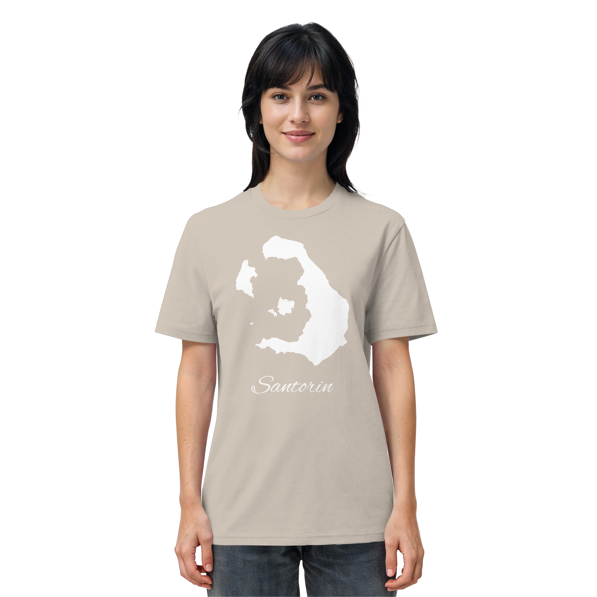Santorin Silhouette Griechenland - Organic Shirt
