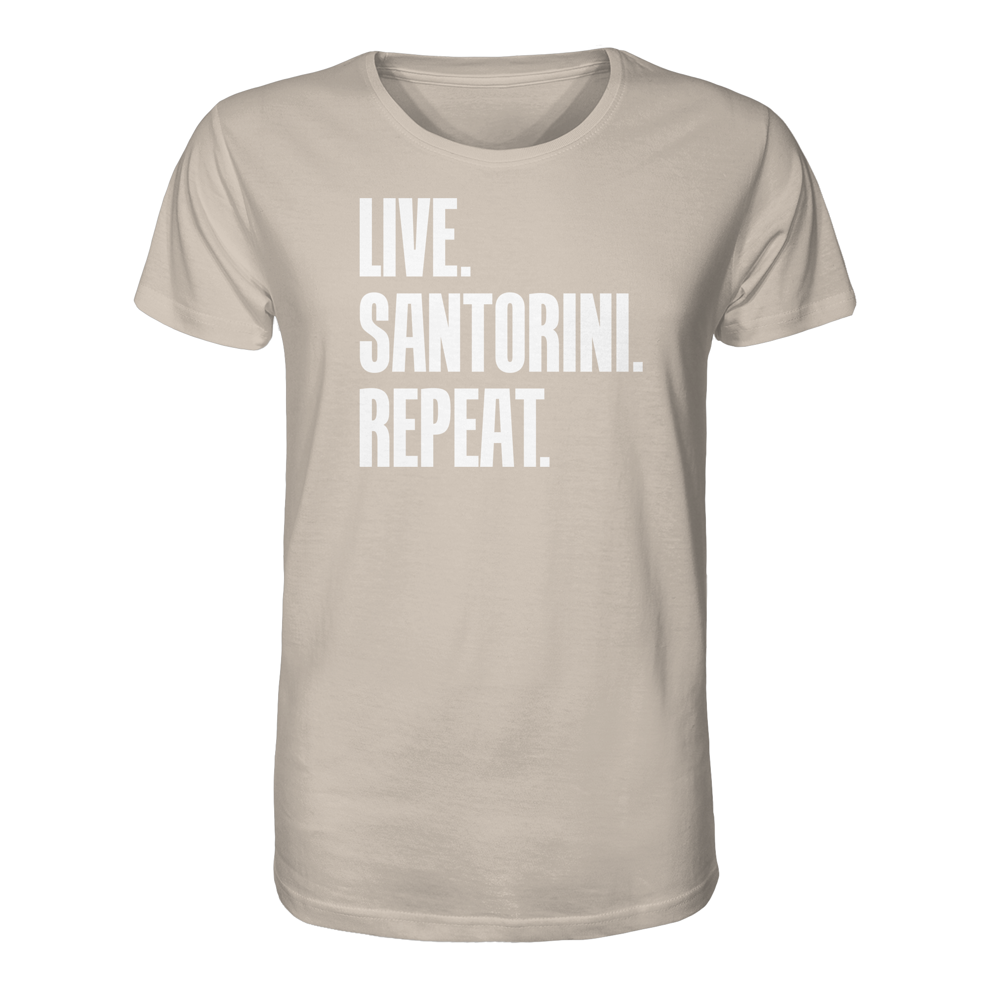 LIVE. SANTORINI. REPEAT. - Organic Shirt