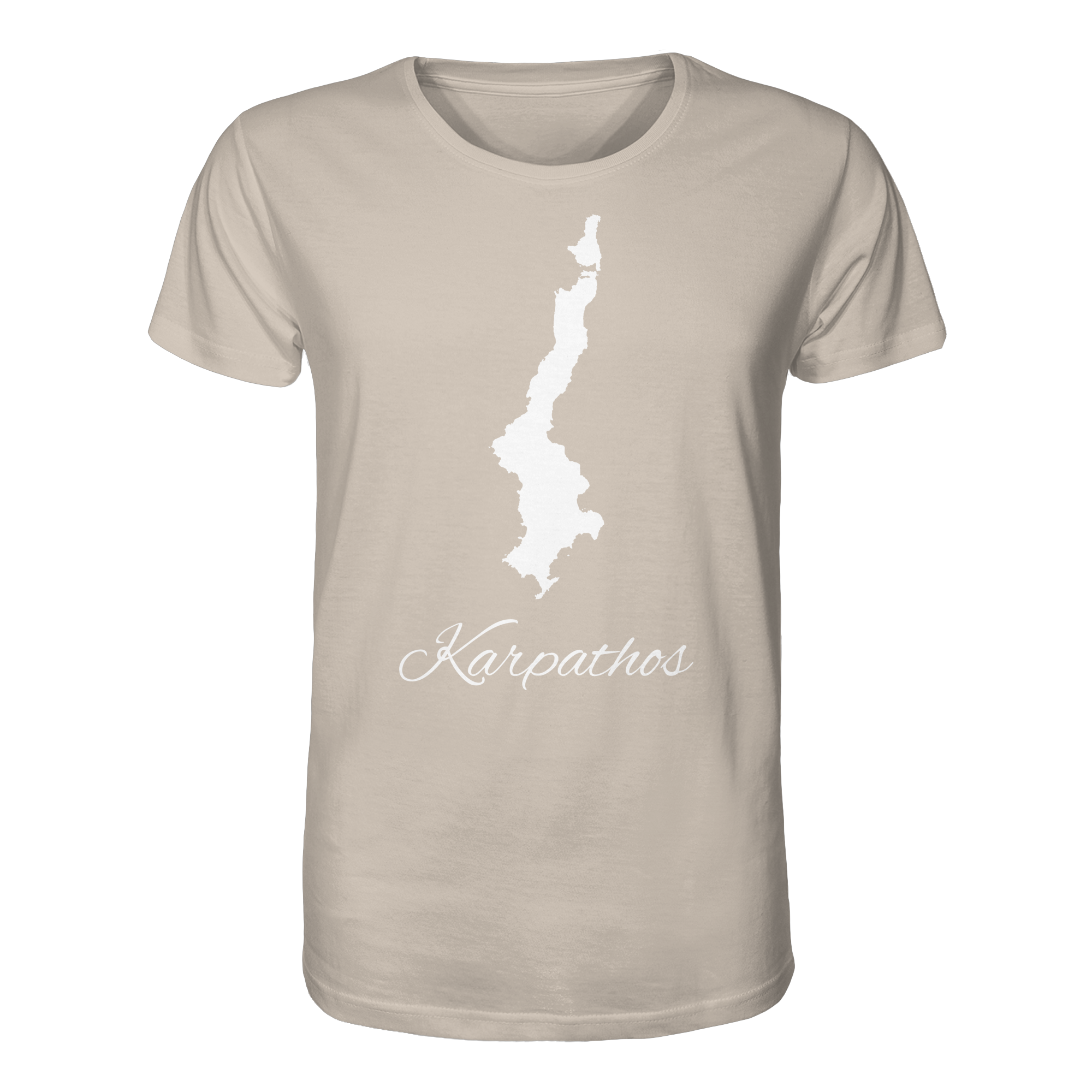 Karpathos Silhouette Griechenland - Organic Shirt