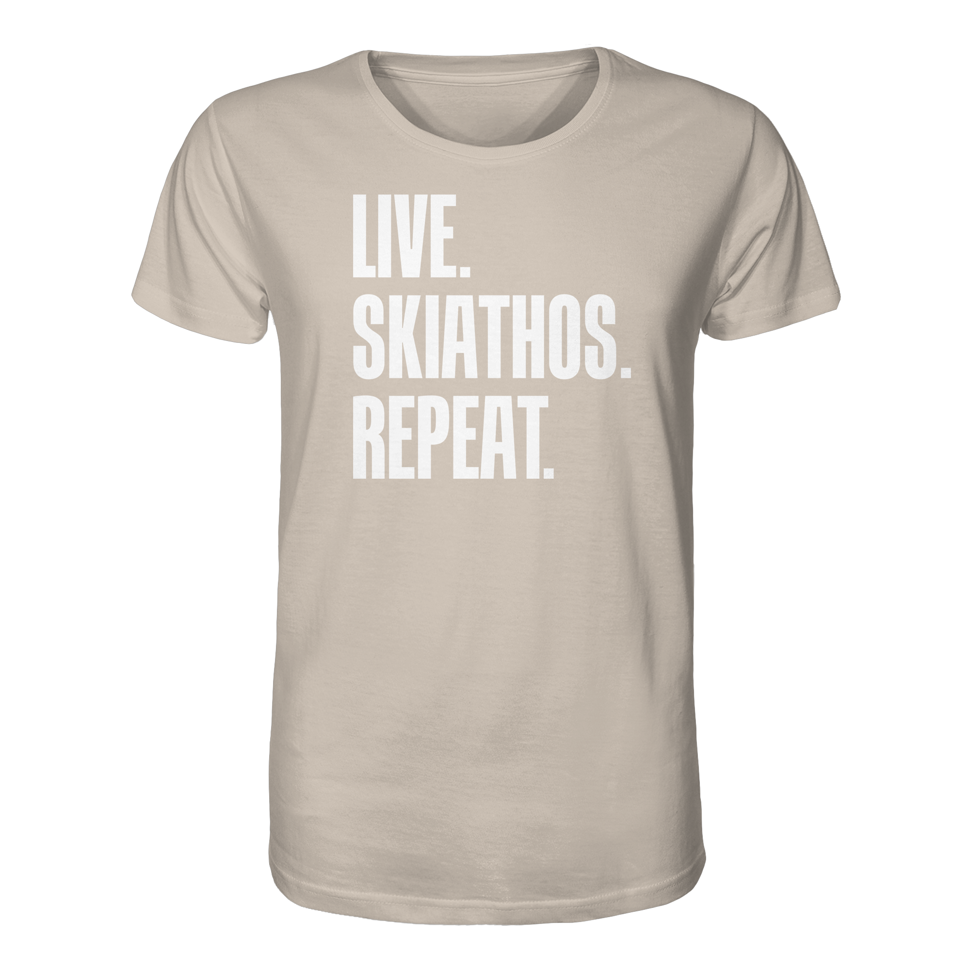 LIVE. SKIATHOS. REPEAT. - Organic Shirt