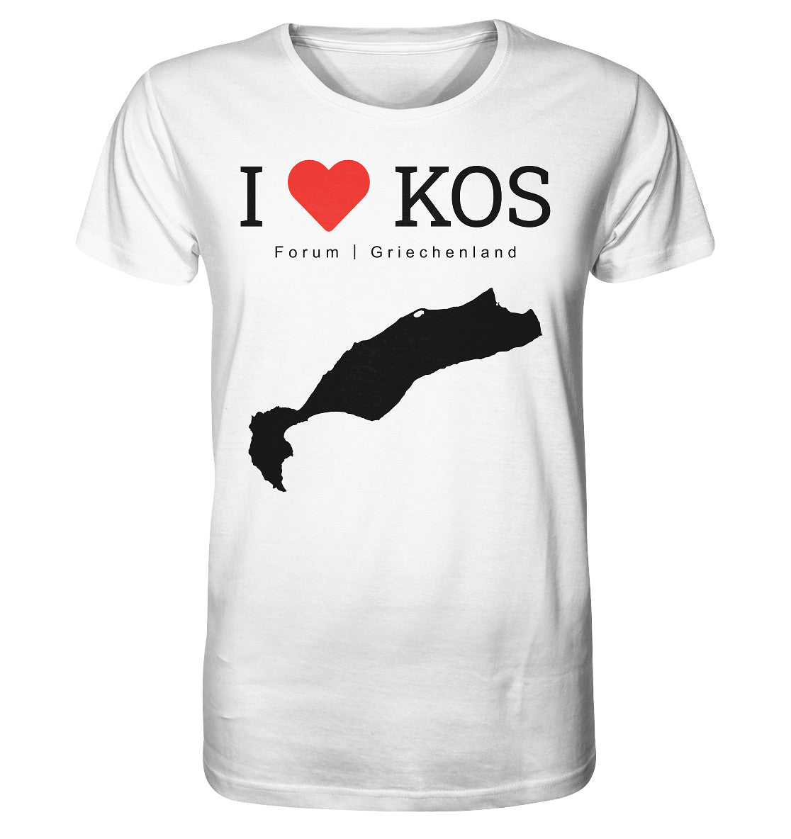 I LOVE KOS - Forum Griechenland Black - Organic Shirt