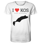 I LOVE KOS - Forum Greece Black - Organic Shirt