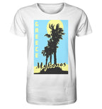 Black palm trees &amp; Yellow sun Mykonos Greece - Organic Shirt