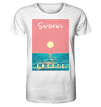 Sunset Ocean Santorini Greece - Organic Shirt