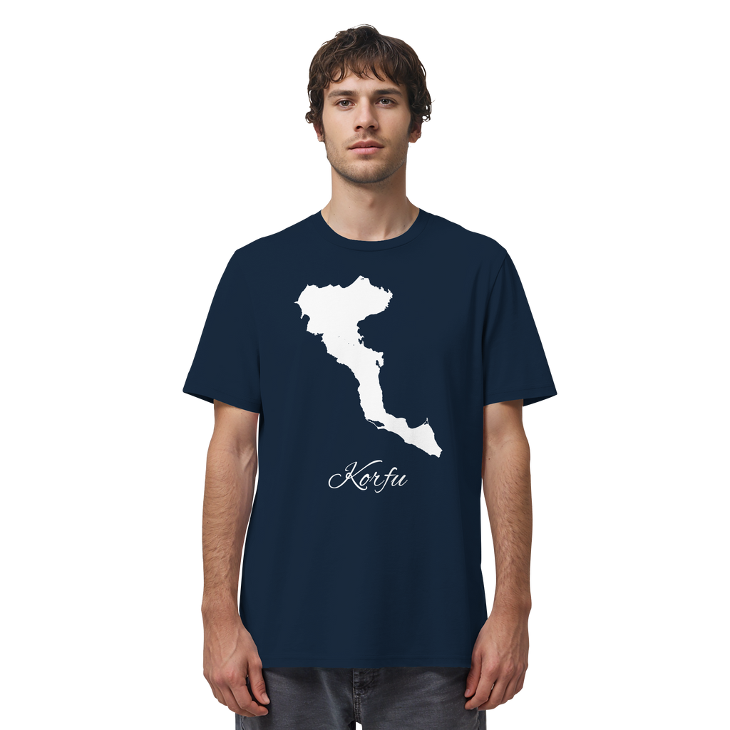 Korfu Silhouette Griechenland - Organic Shirt