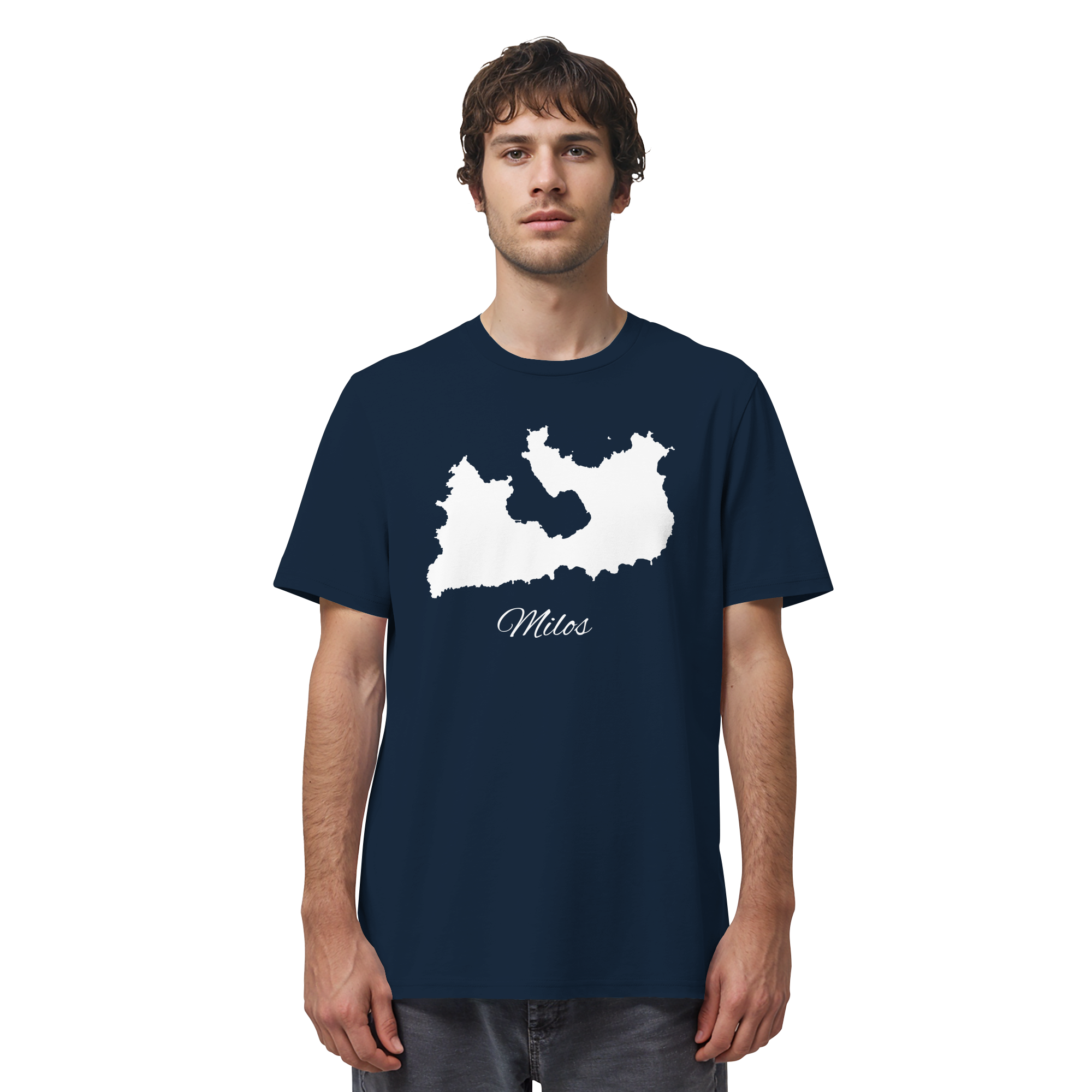 Milos Silhouette Griechenland - Organic Shirt