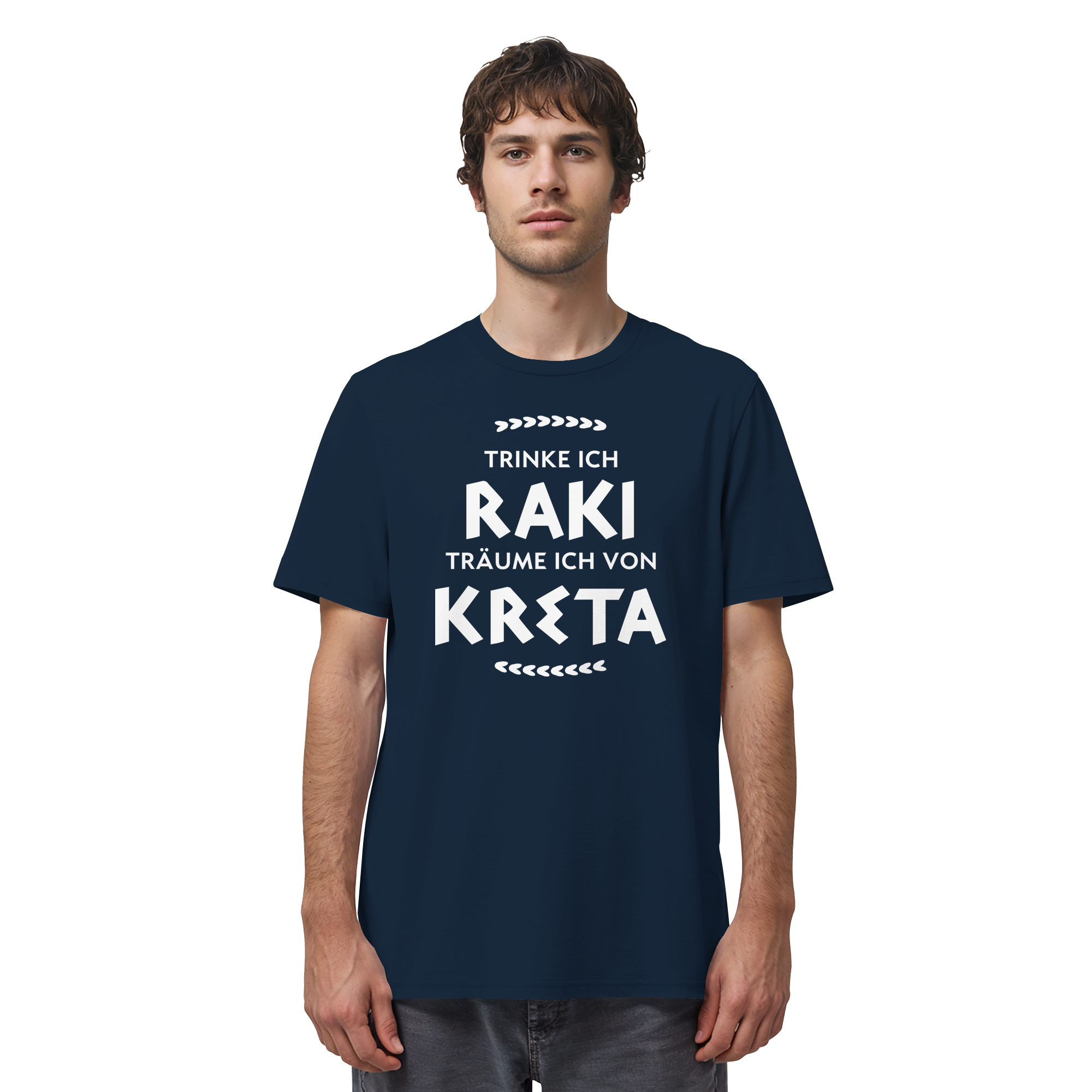 Trinke ich Raki träume ich von Kreta - Organic Shirt