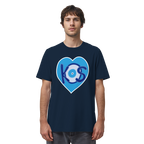 Kos - Blaues Herz - Organic Shirt
