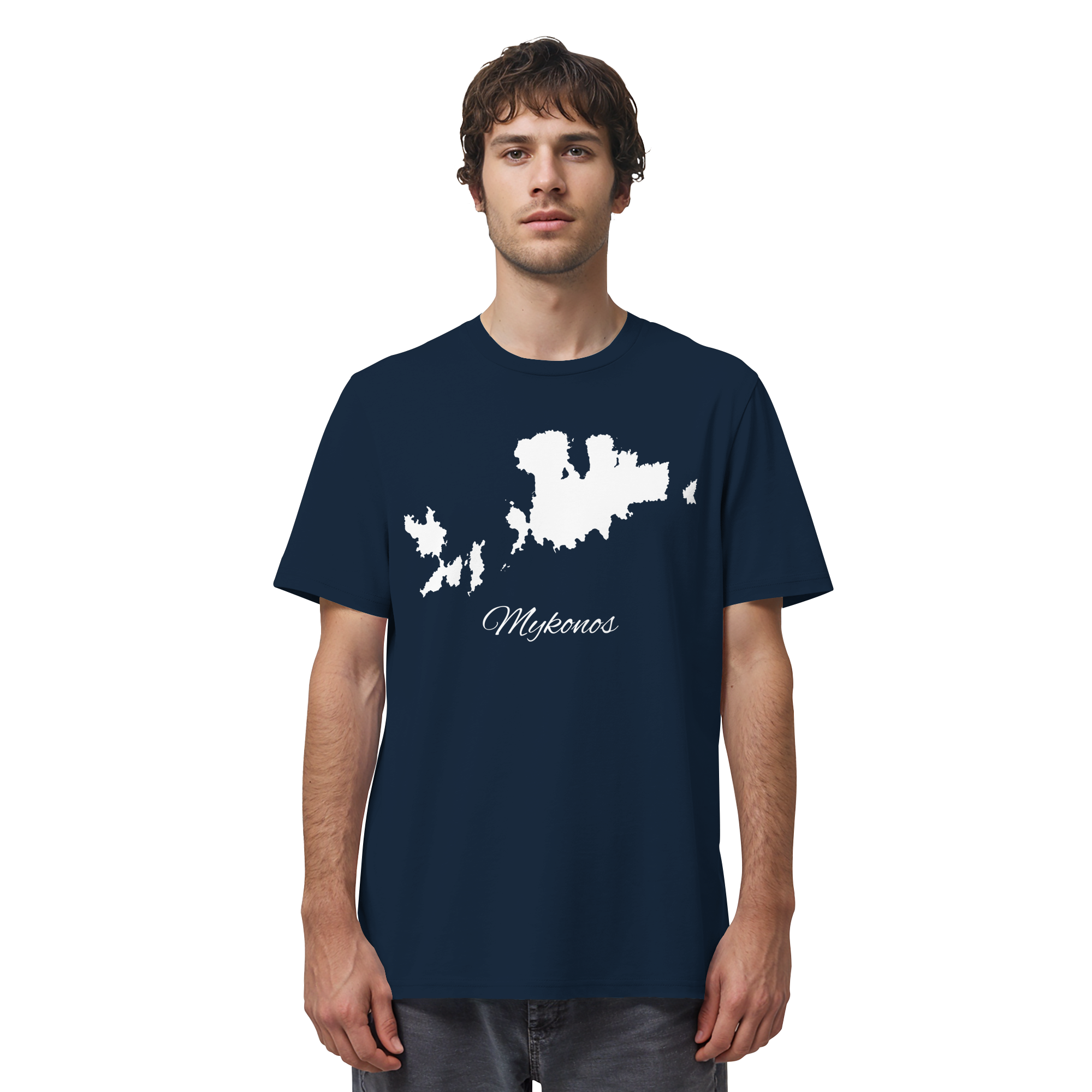 Mykonos Silhouette Griechenland - Organic Shirt