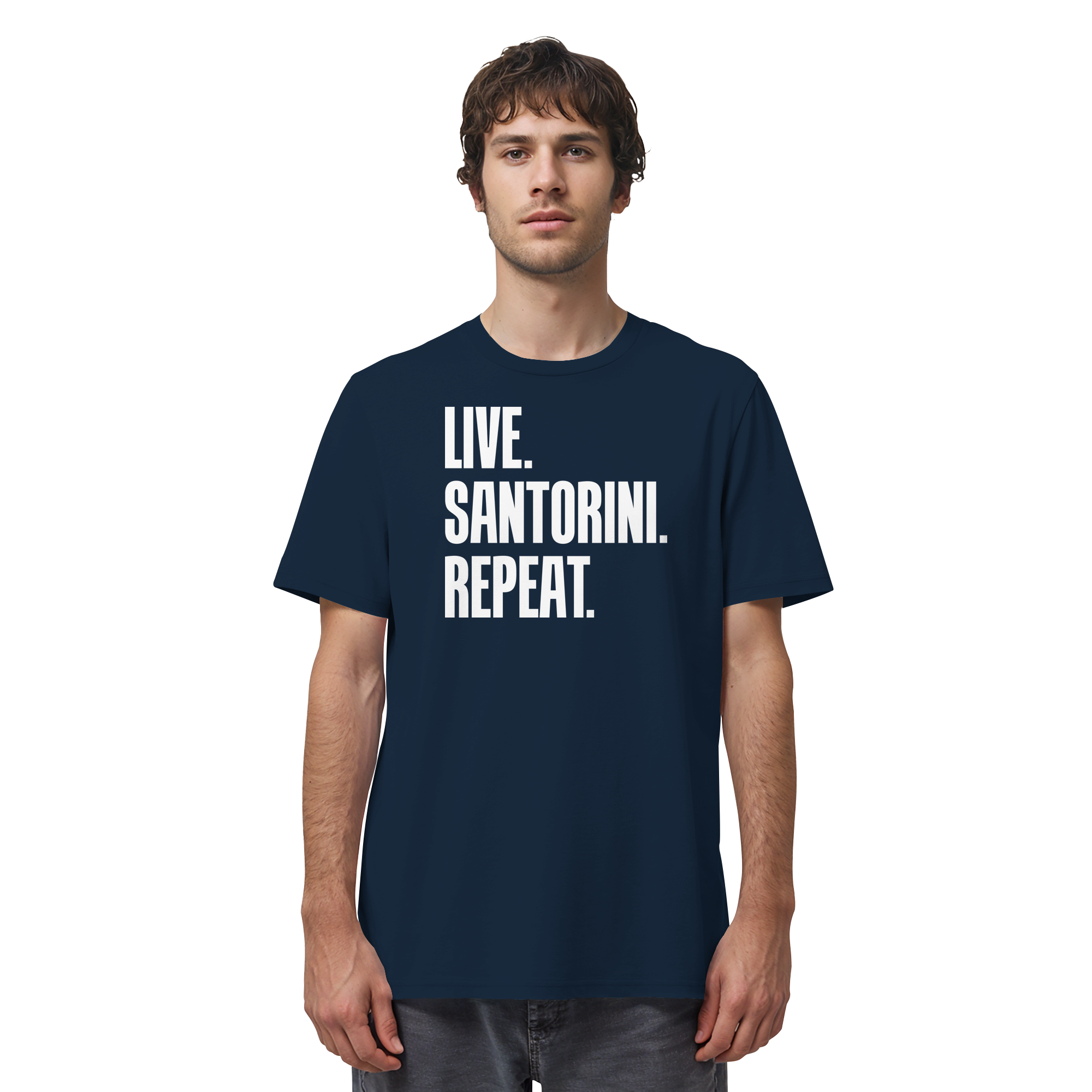 LIVE. SANTORINI. REPEAT. - Organic Shirt