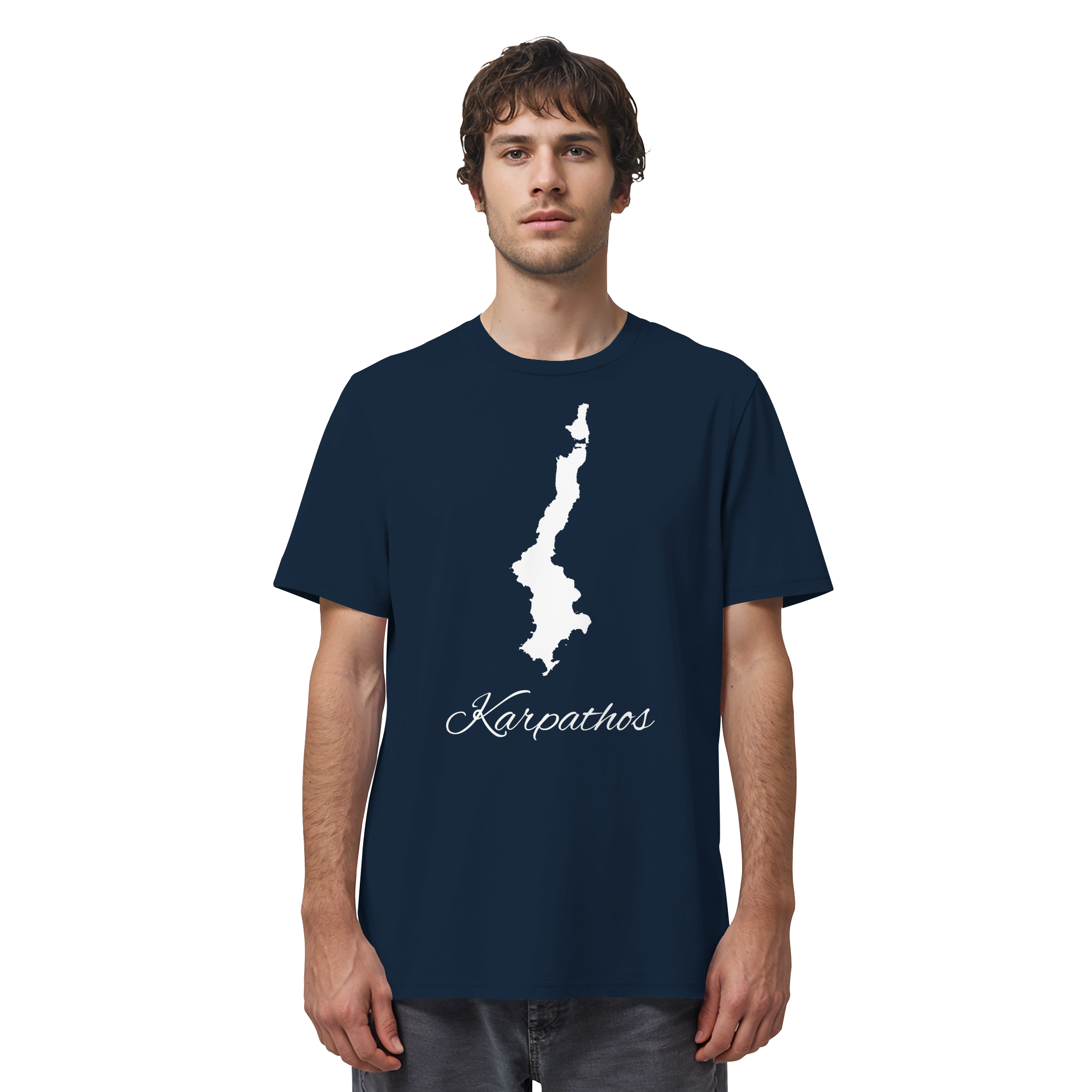 Karpathos Silhouette Griechenland - Organic Shirt