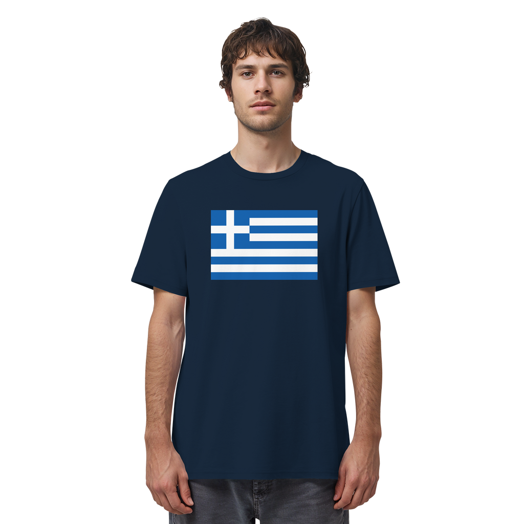 Griechenland Flagge - Organic Shirt