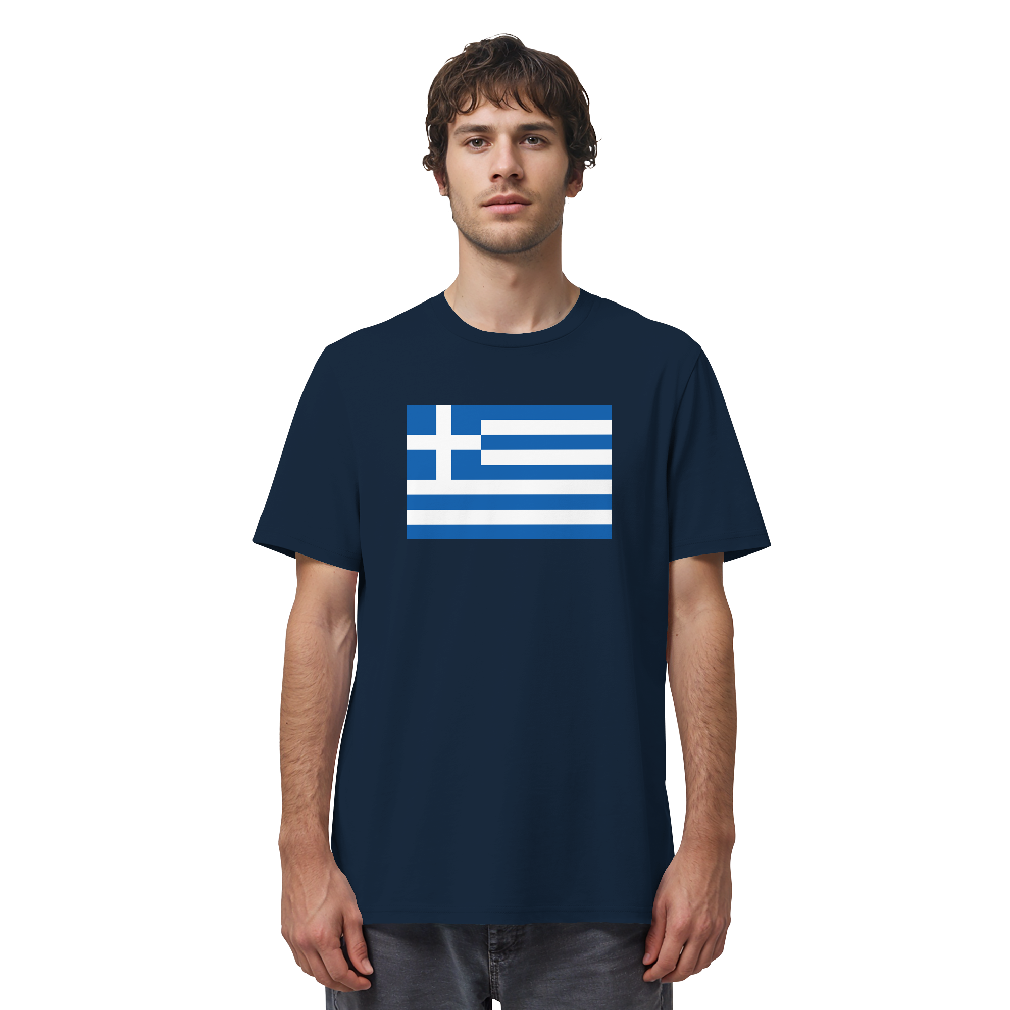 Griechenland Flagge - Organic Shirt
